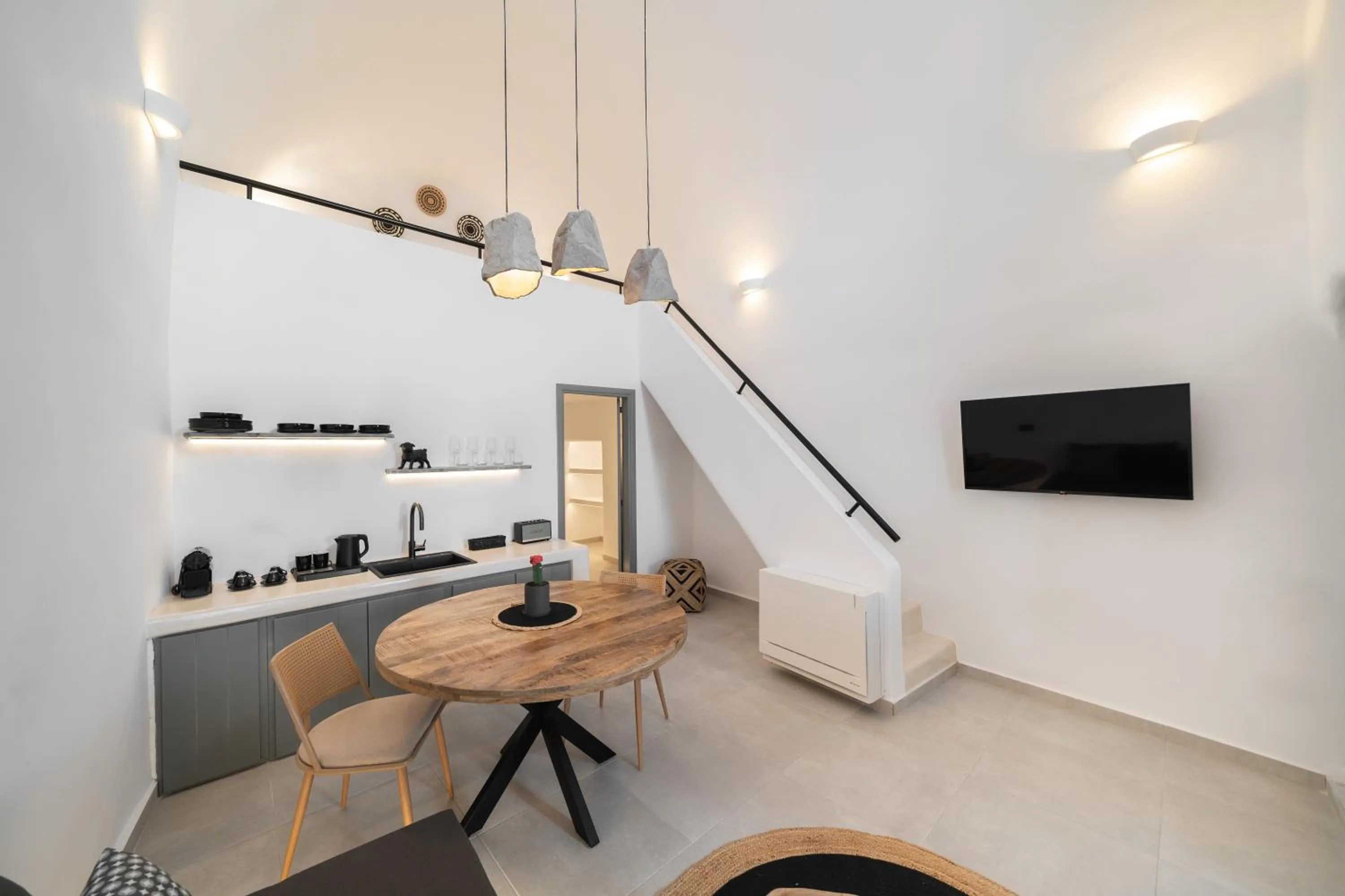 Seating area in Bligos Villas