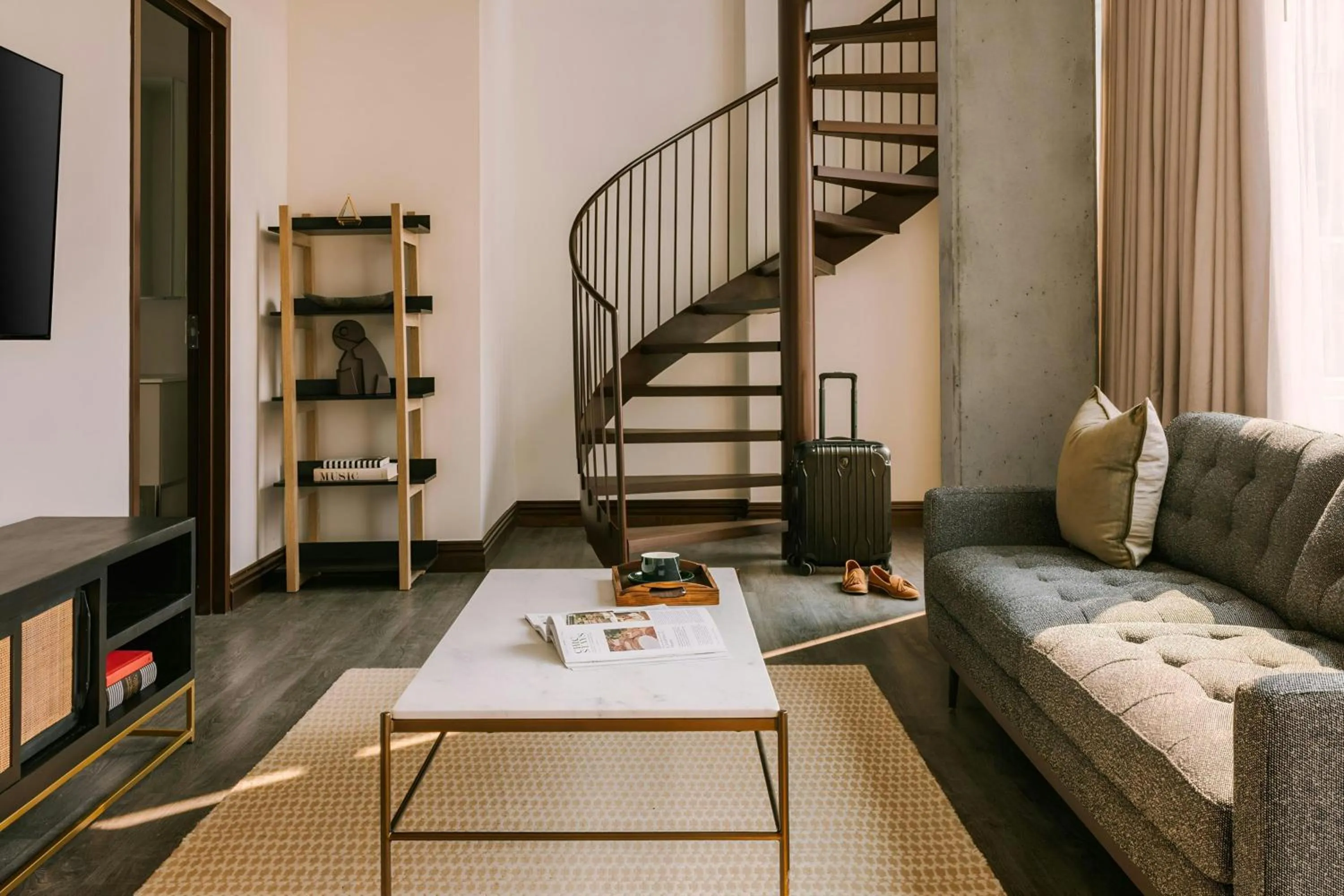 Living room in Sonder by Marriott Bonvoy Lambert Apartments Old Montreal