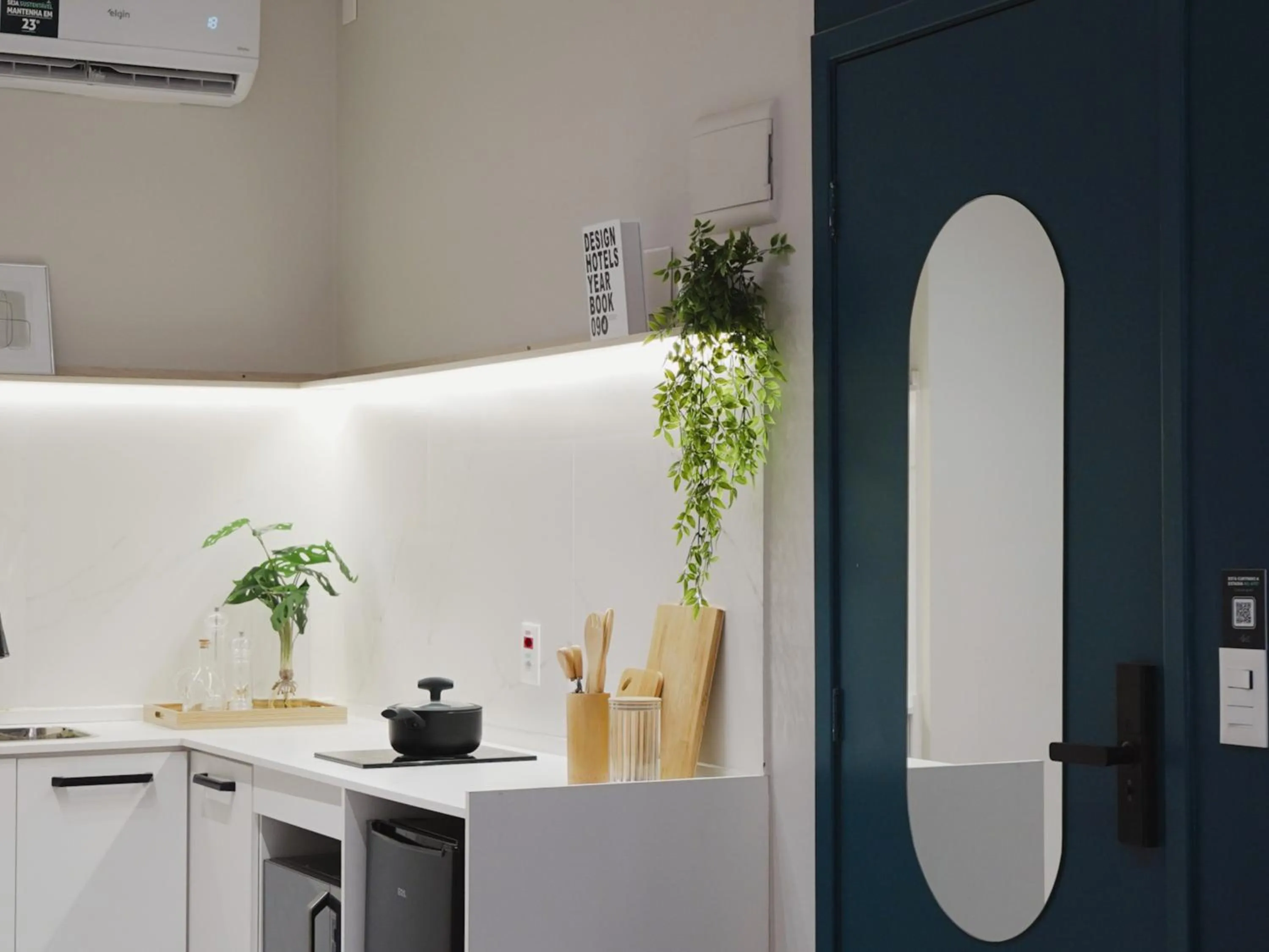 Kitchen or kitchenette in Apê Metrô Paraíso