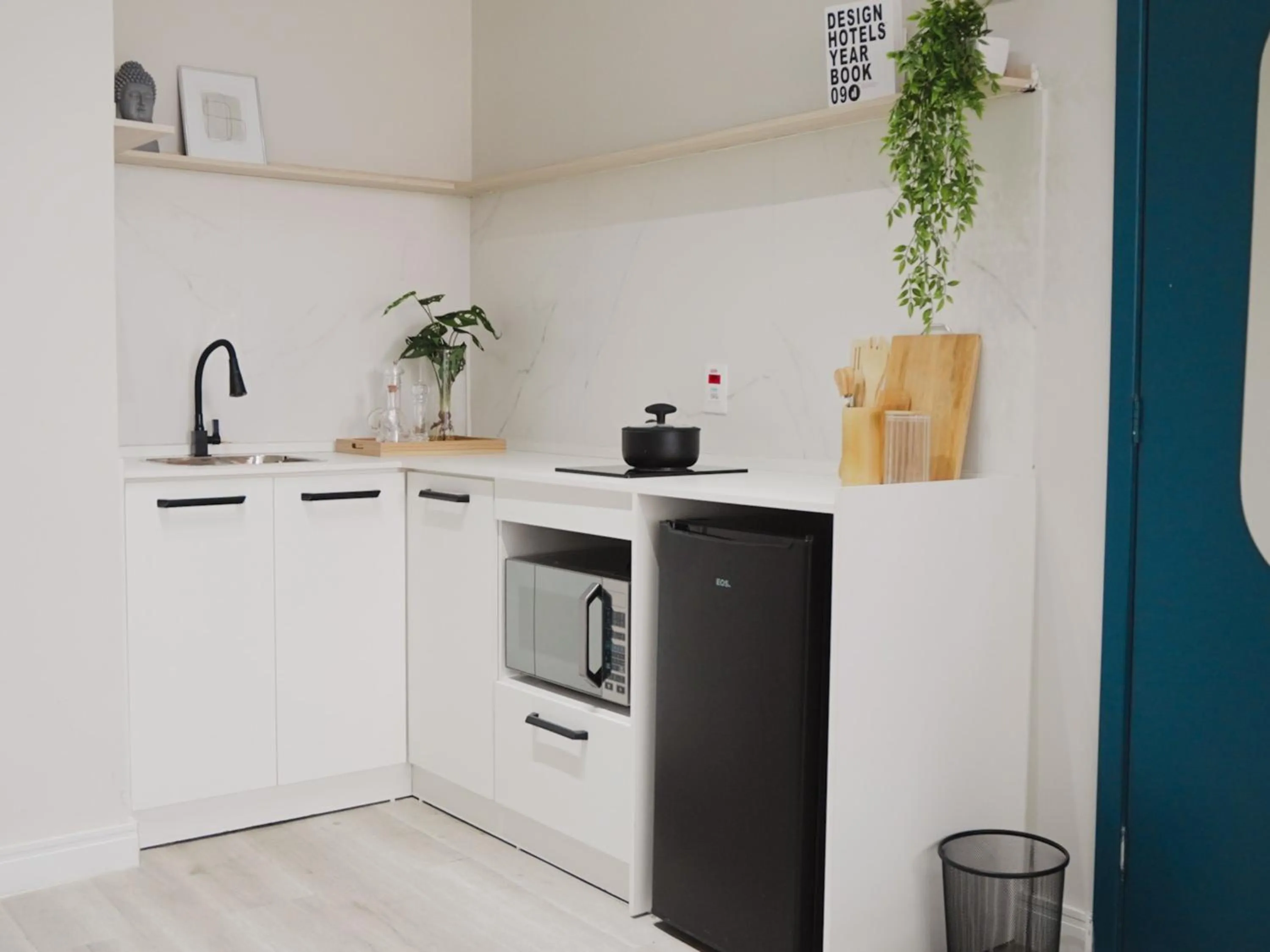 Kitchen or kitchenette in Apê Metrô Paraíso