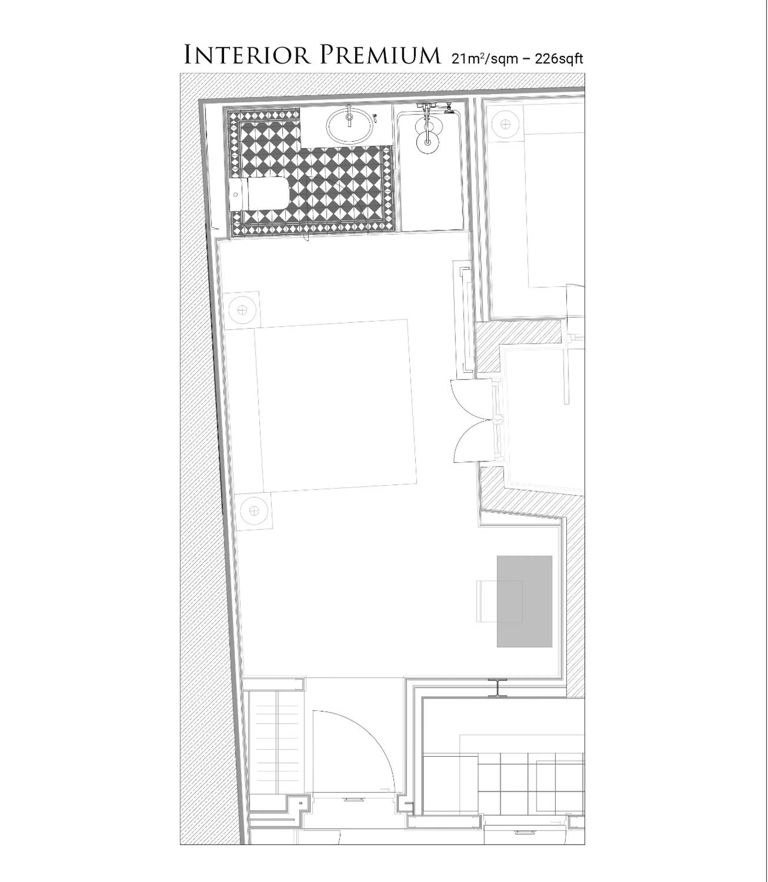 Floor plan in AlmaLusa Alfama