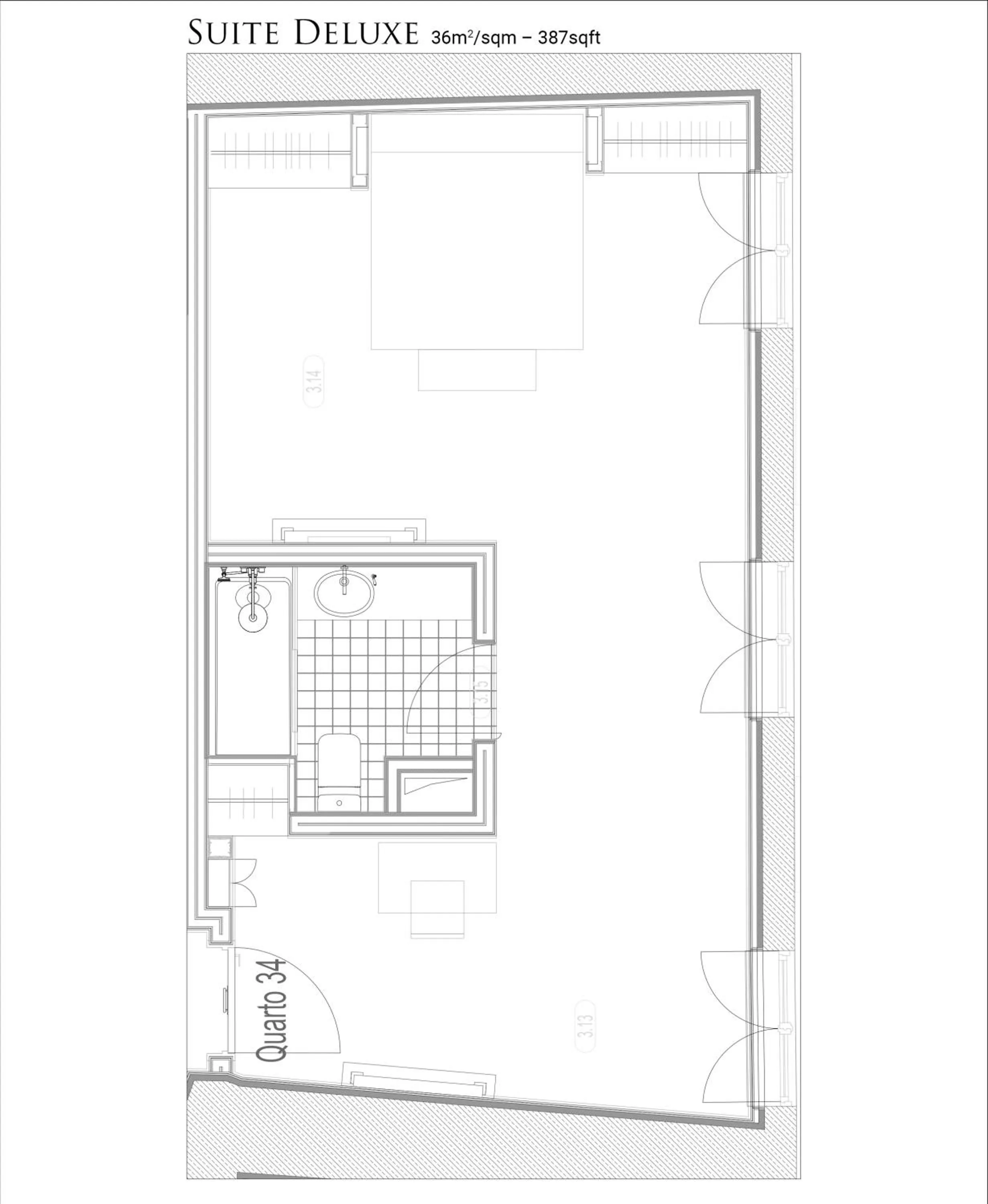 Floor plan in AlmaLusa Alfama