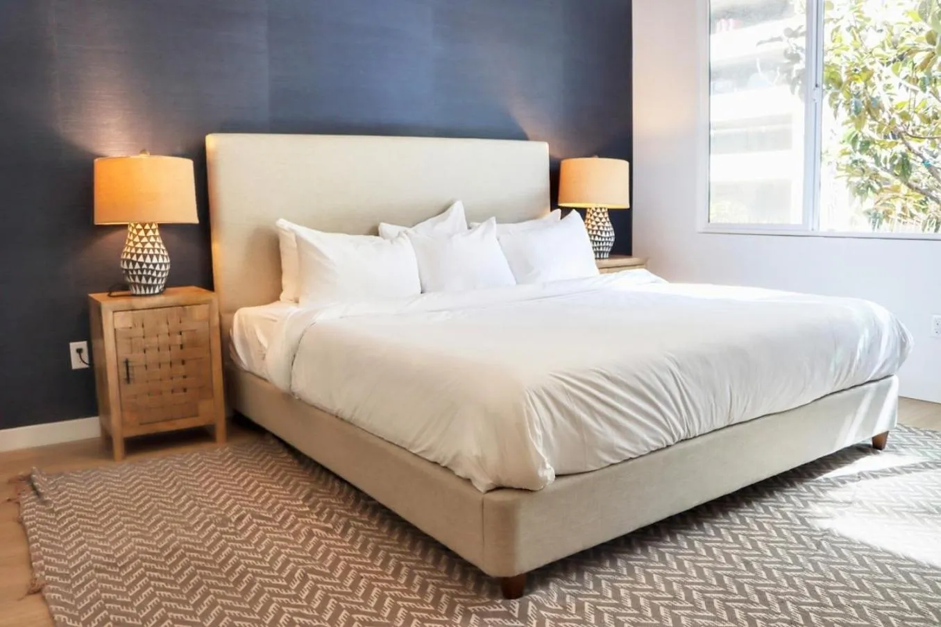 Bed in Dapper Retreat in Vibrant San Diego