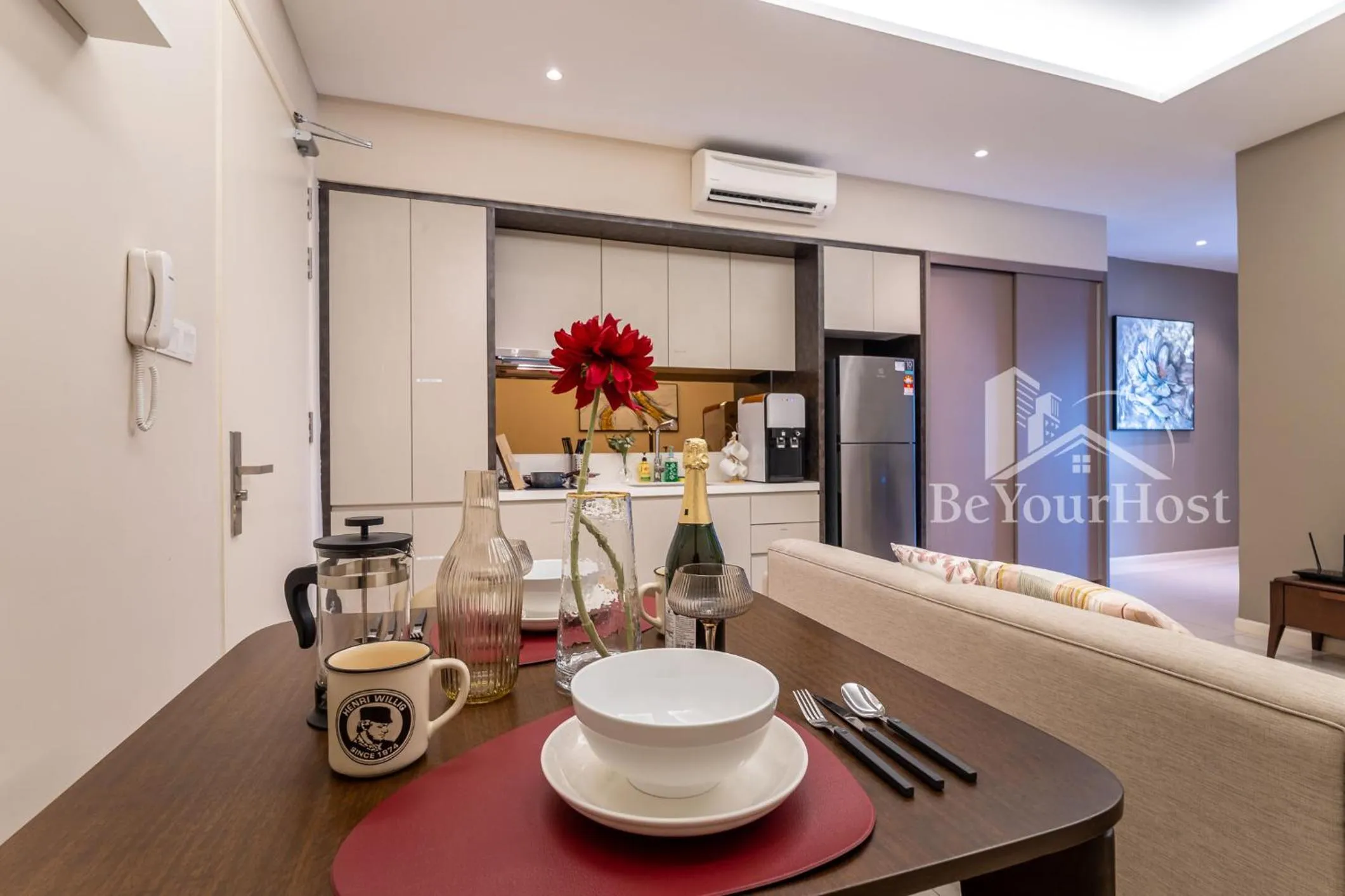 Kitchen or kitchenette in Dorsett Residences Sri Hartamas (Kuala Lumpur)