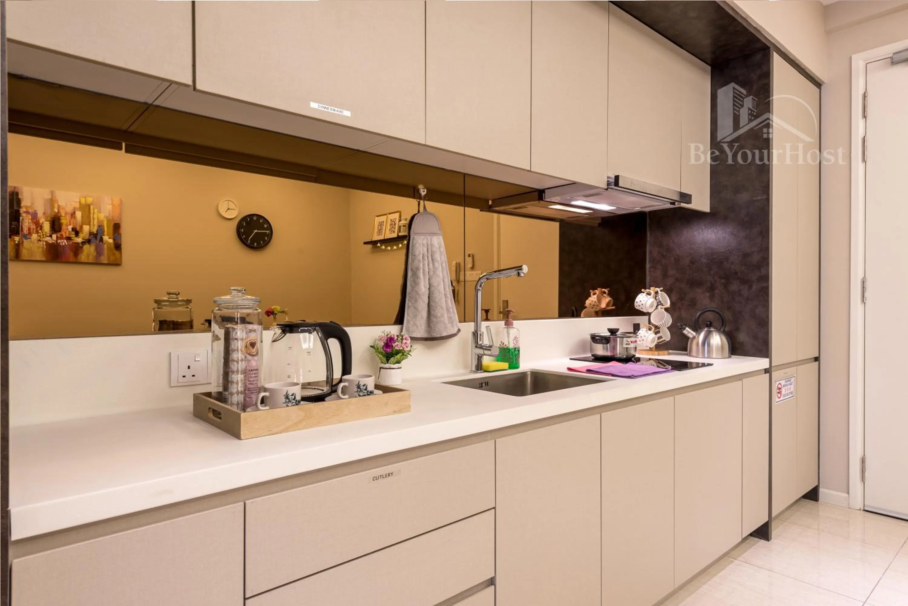 Kitchen or kitchenette in Dorsett Residences Sri Hartamas (Kuala Lumpur)
