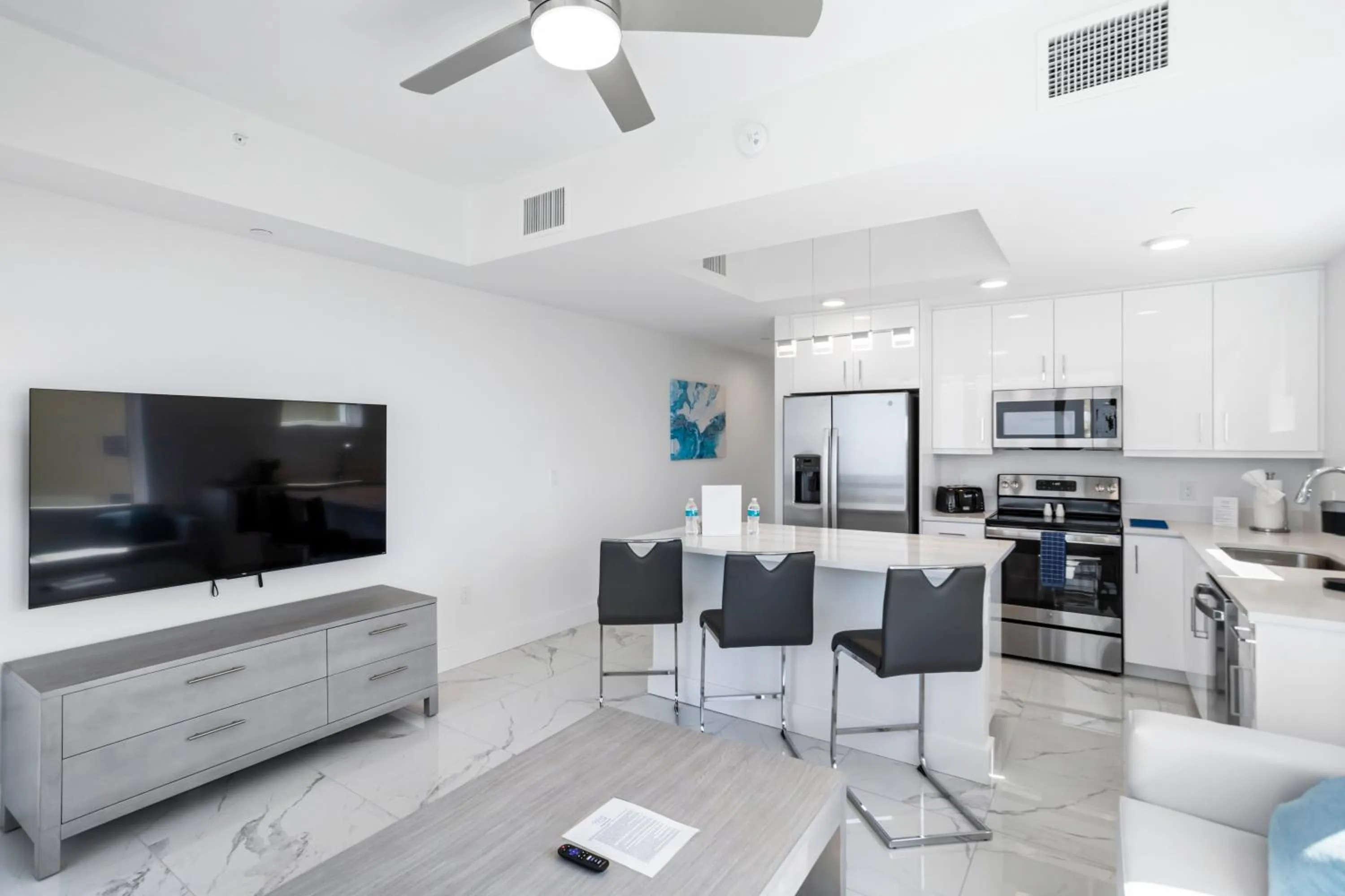 Kitchen or kitchenette in Ocean Club Treasure Island Hotel