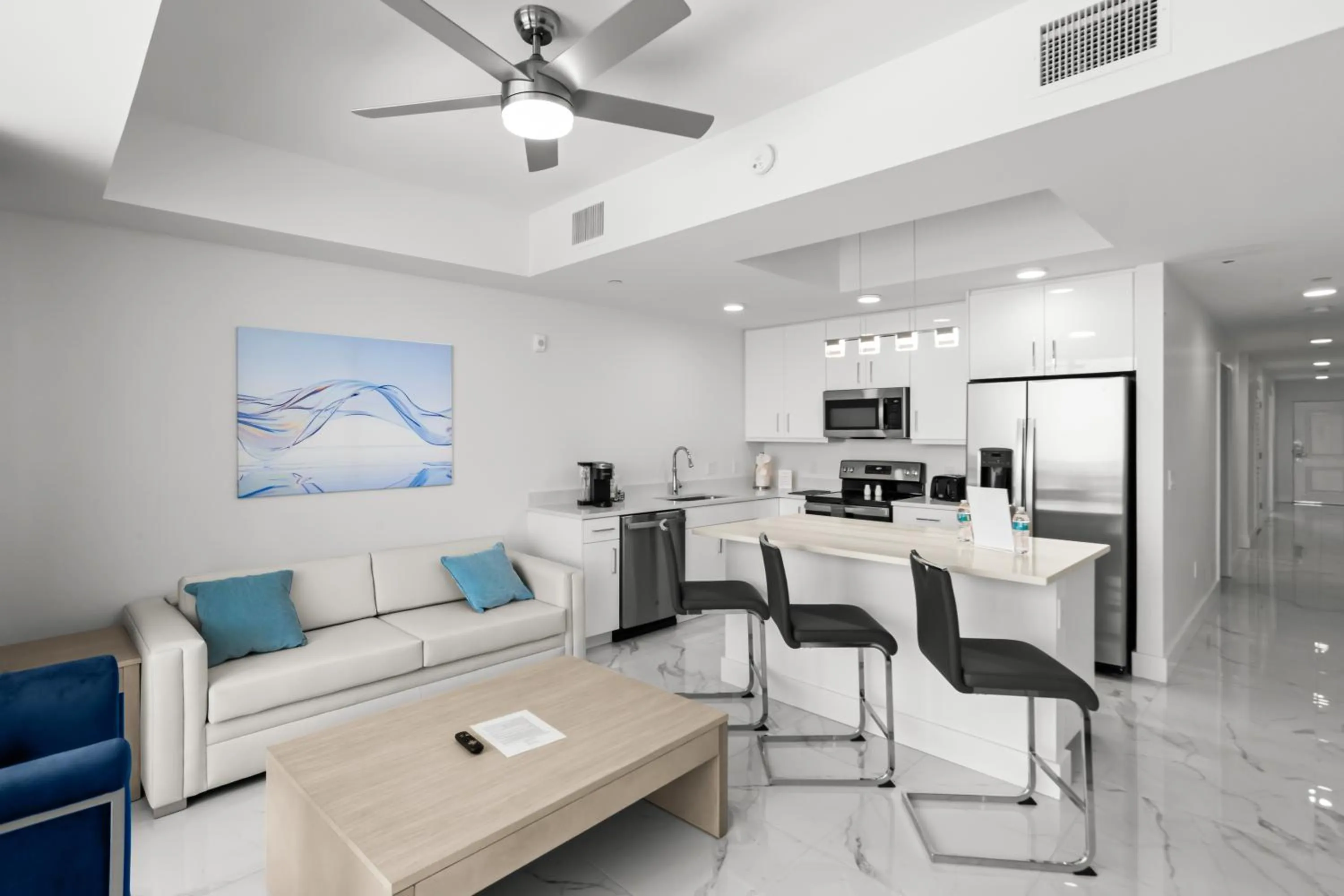 Kitchen or kitchenette in Ocean Club Treasure Island Hotel