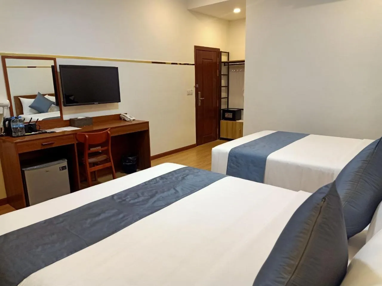 Photo of the whole room, Bed in Nimith Hotel & Restaurant