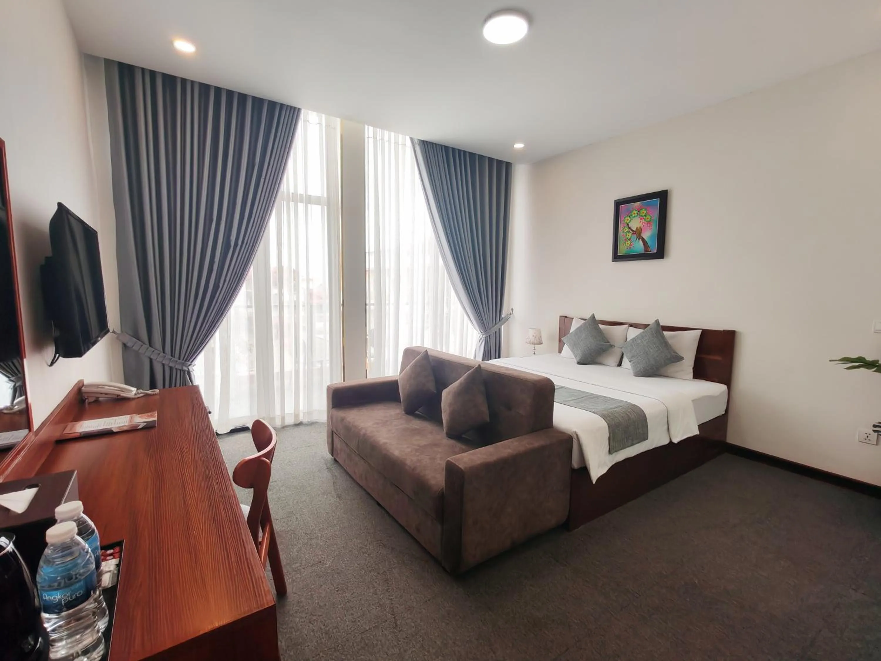 Photo of the whole room, Bed in Nimith Hotel & Restaurant