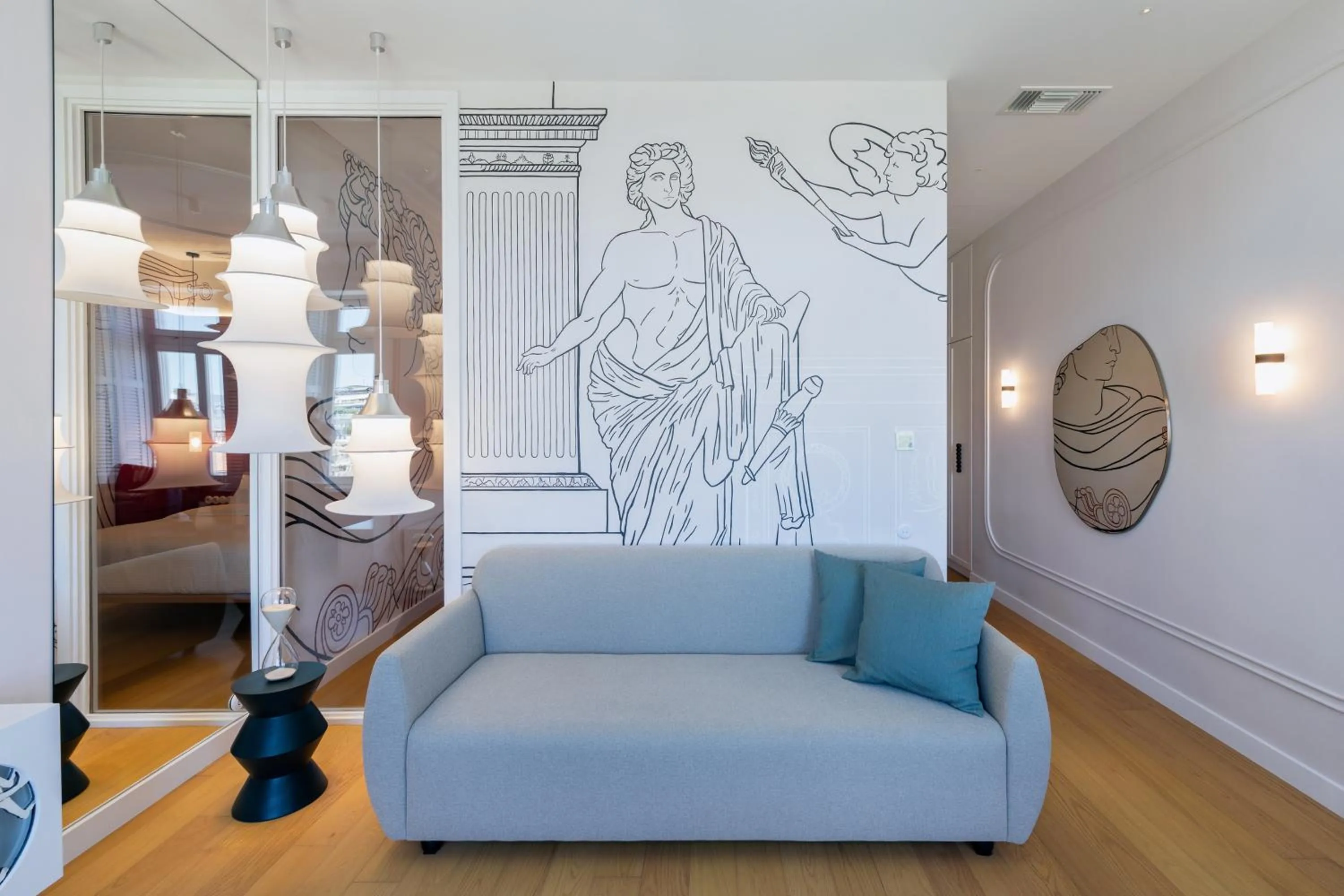 Decorative detail in Agora Suites