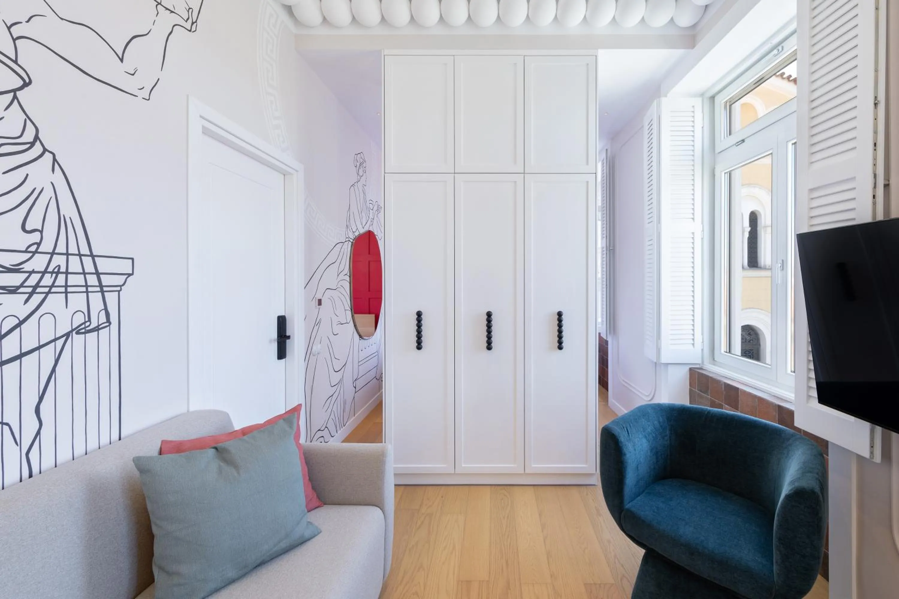 Living room in Agora Suites