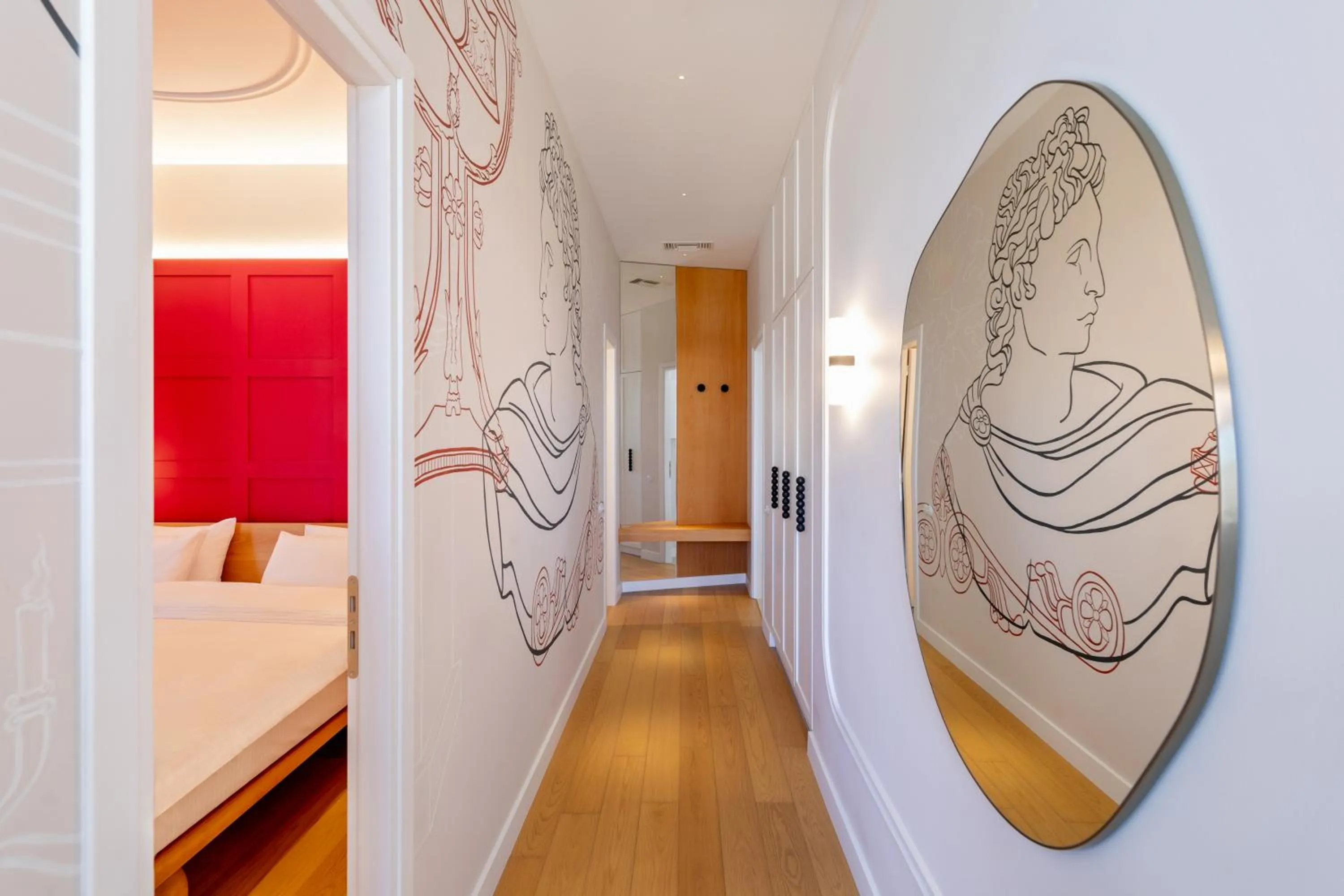 wardrobe, Bed in Agora Suites