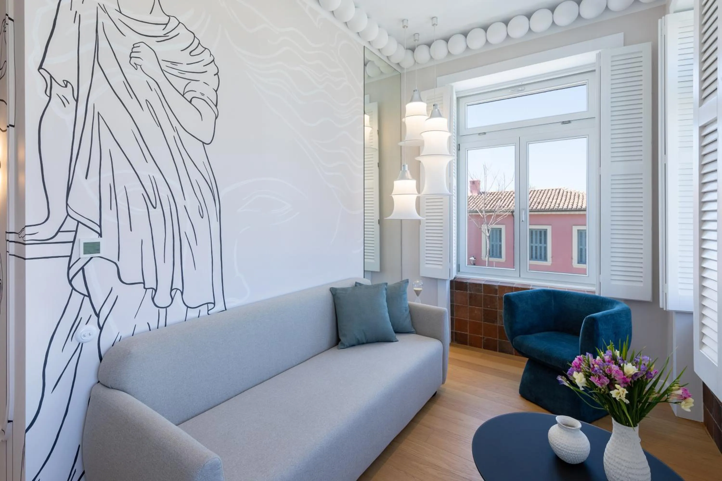 Living room in Agora Suites