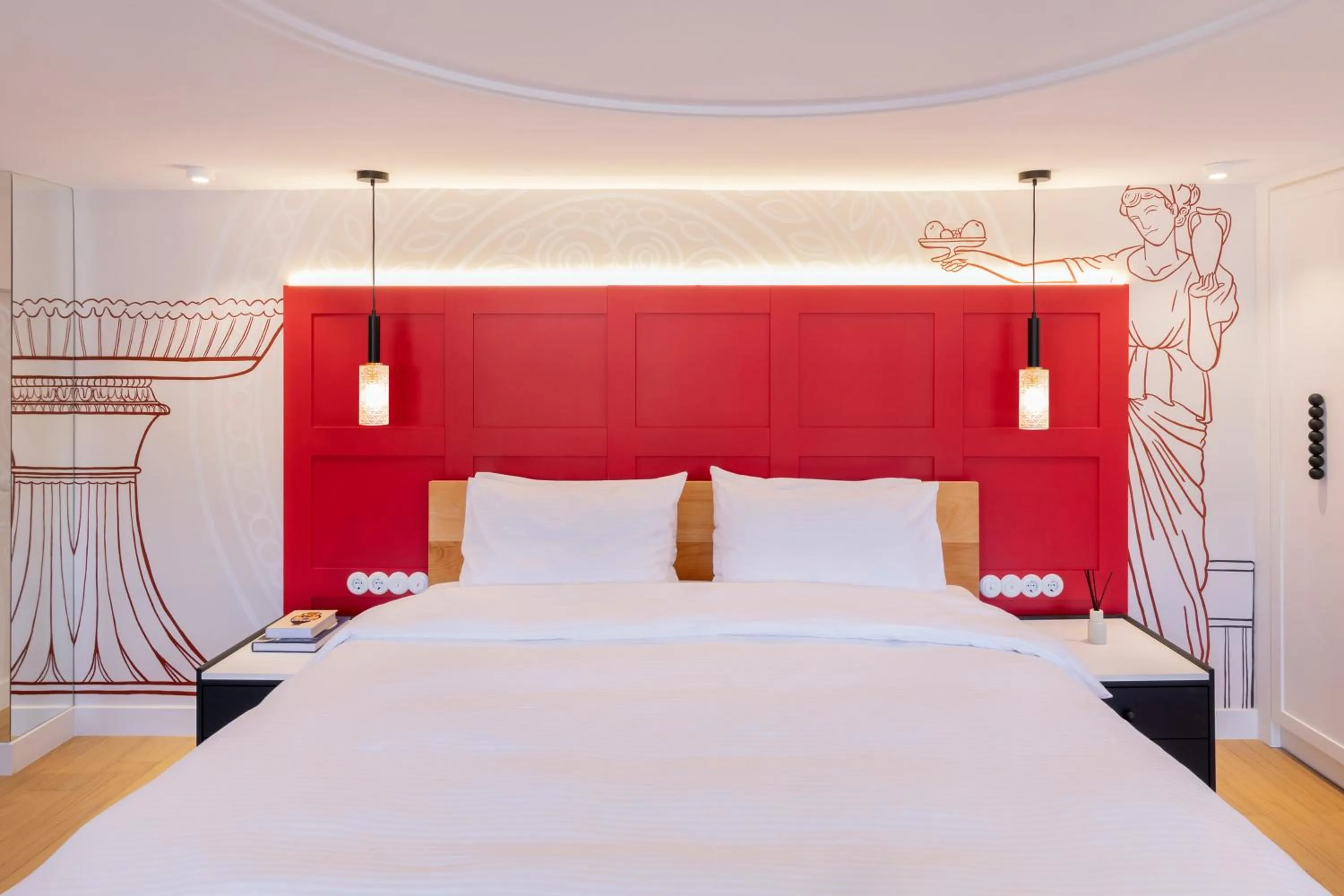 Bed in Agora Suites