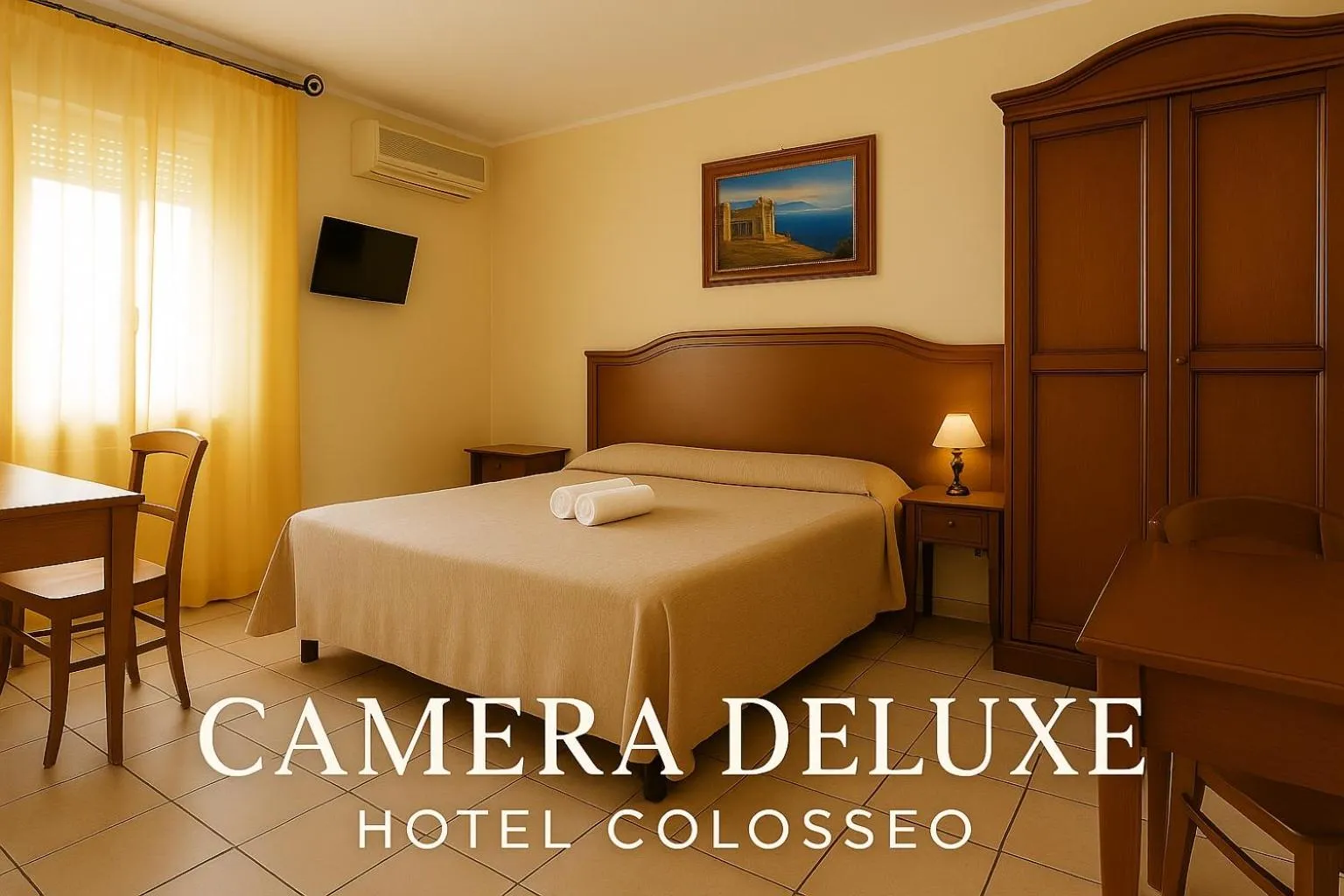 Bed in Hotel Colosseo Colleferro