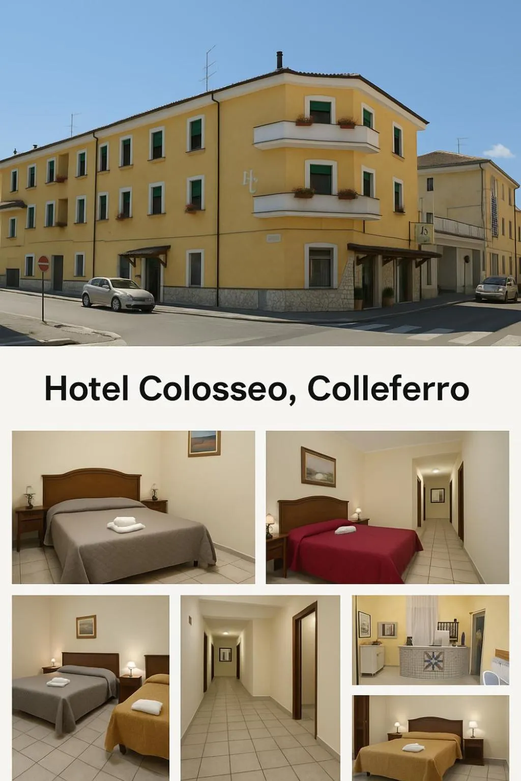 Property building, Bed in Hotel Colosseo Colleferro