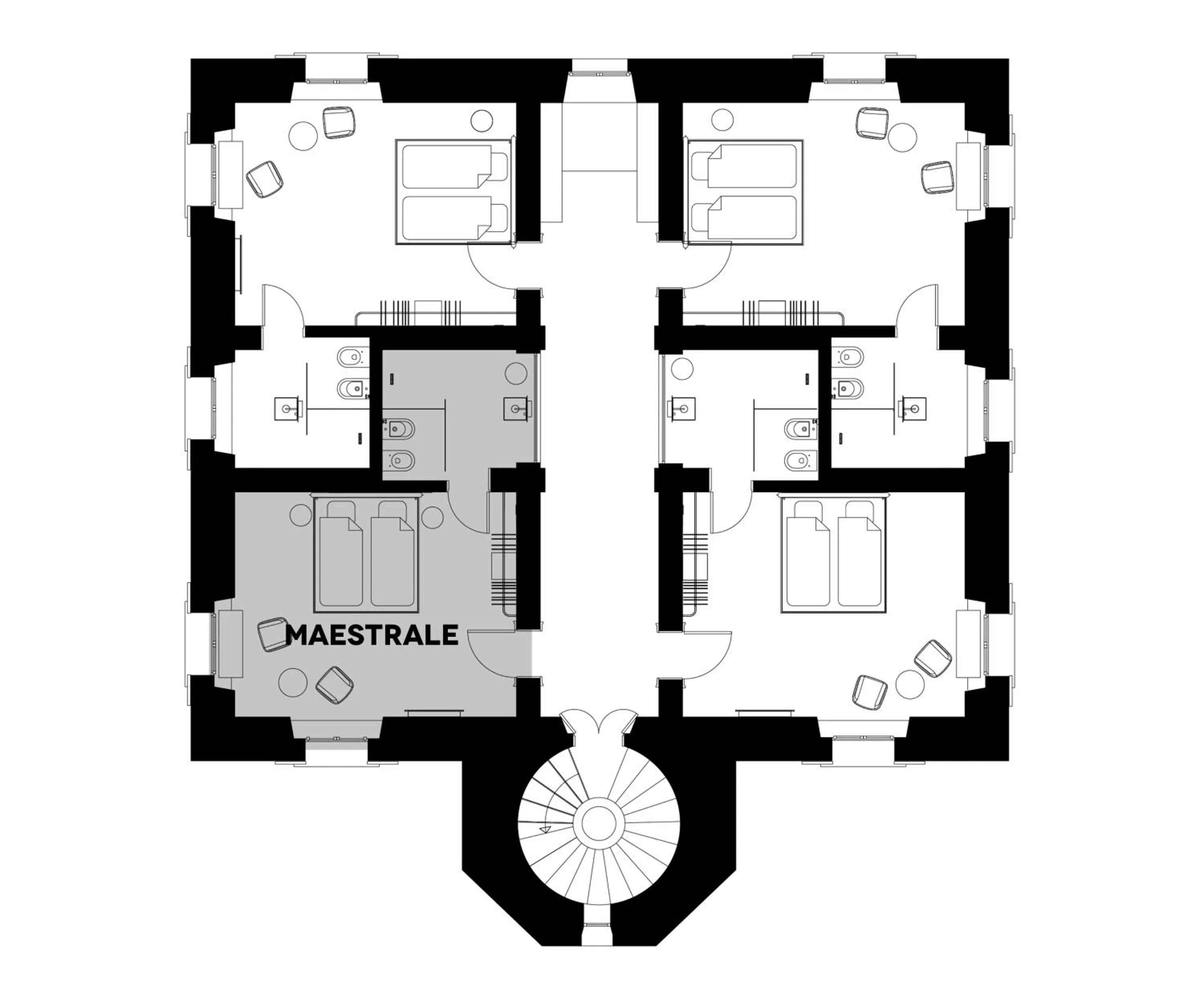 Floor plan in Faro Punta Imperatore