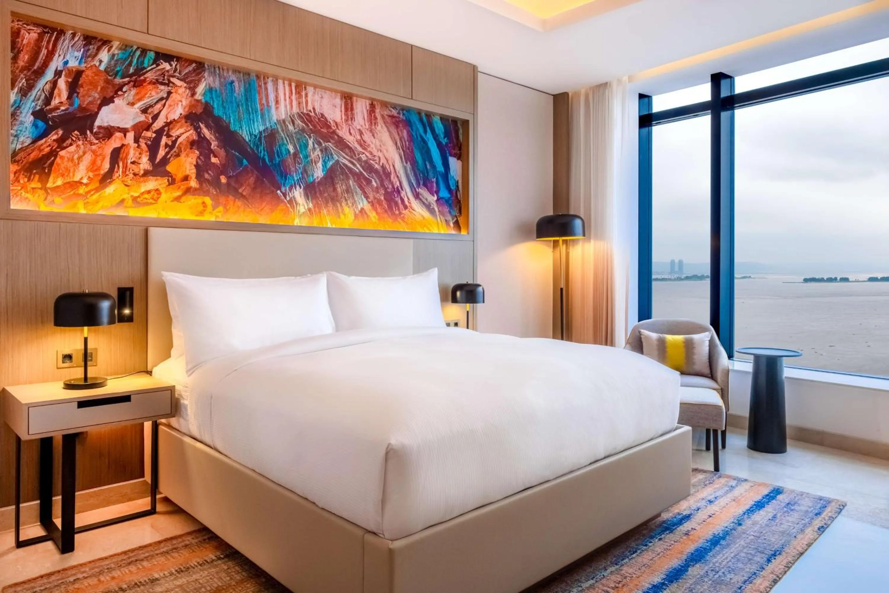 View (from property/room), Bed in Hilton Kinshasa