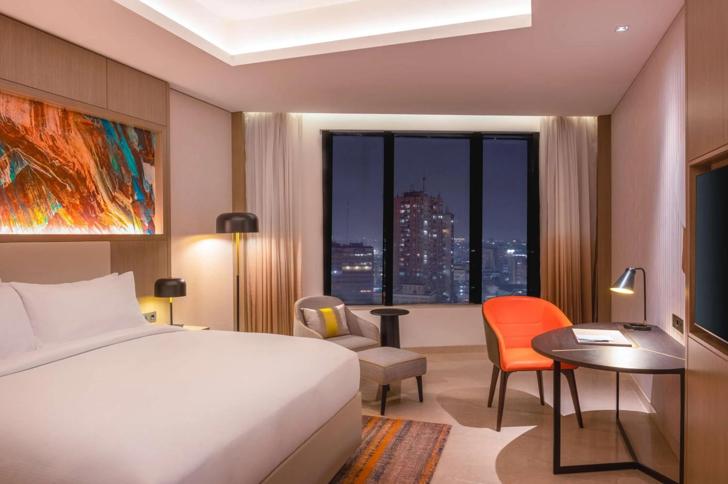 Bedroom, Bed in Hilton Kinshasa