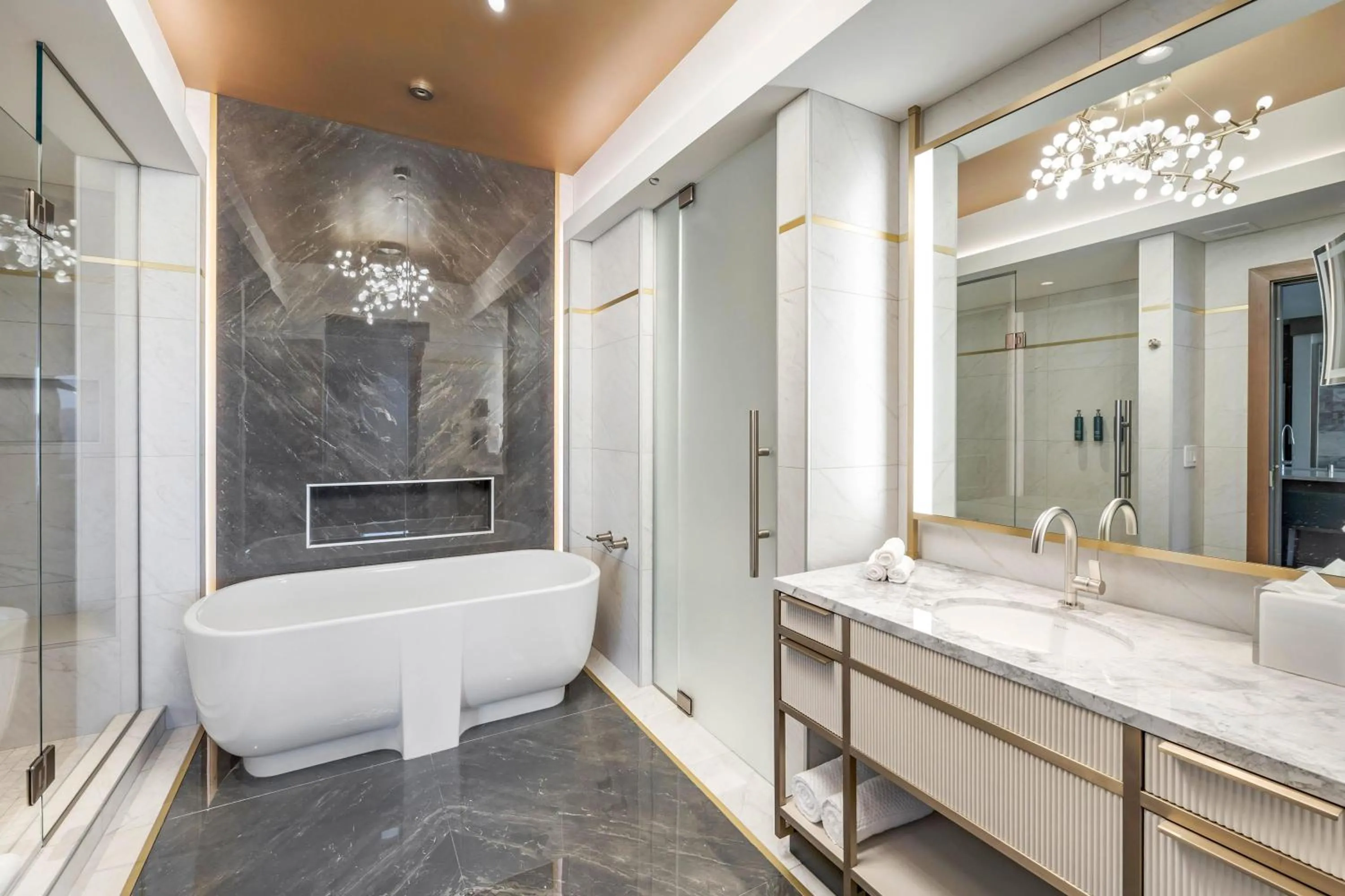 Bathroom in Hilton Club Elara Las Vegas