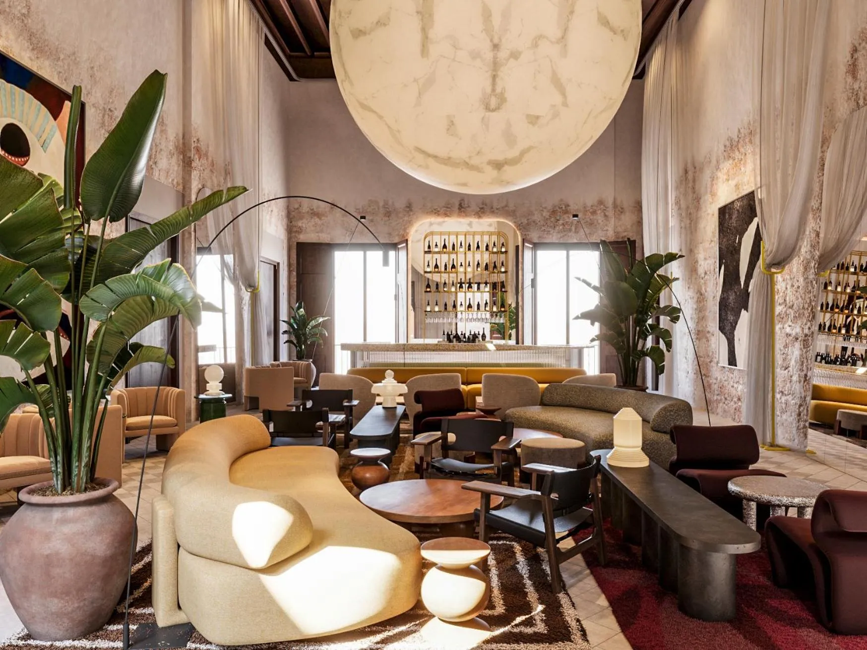 Lounge or bar in Nobis Hotel Palma, a Member of Design Hotels