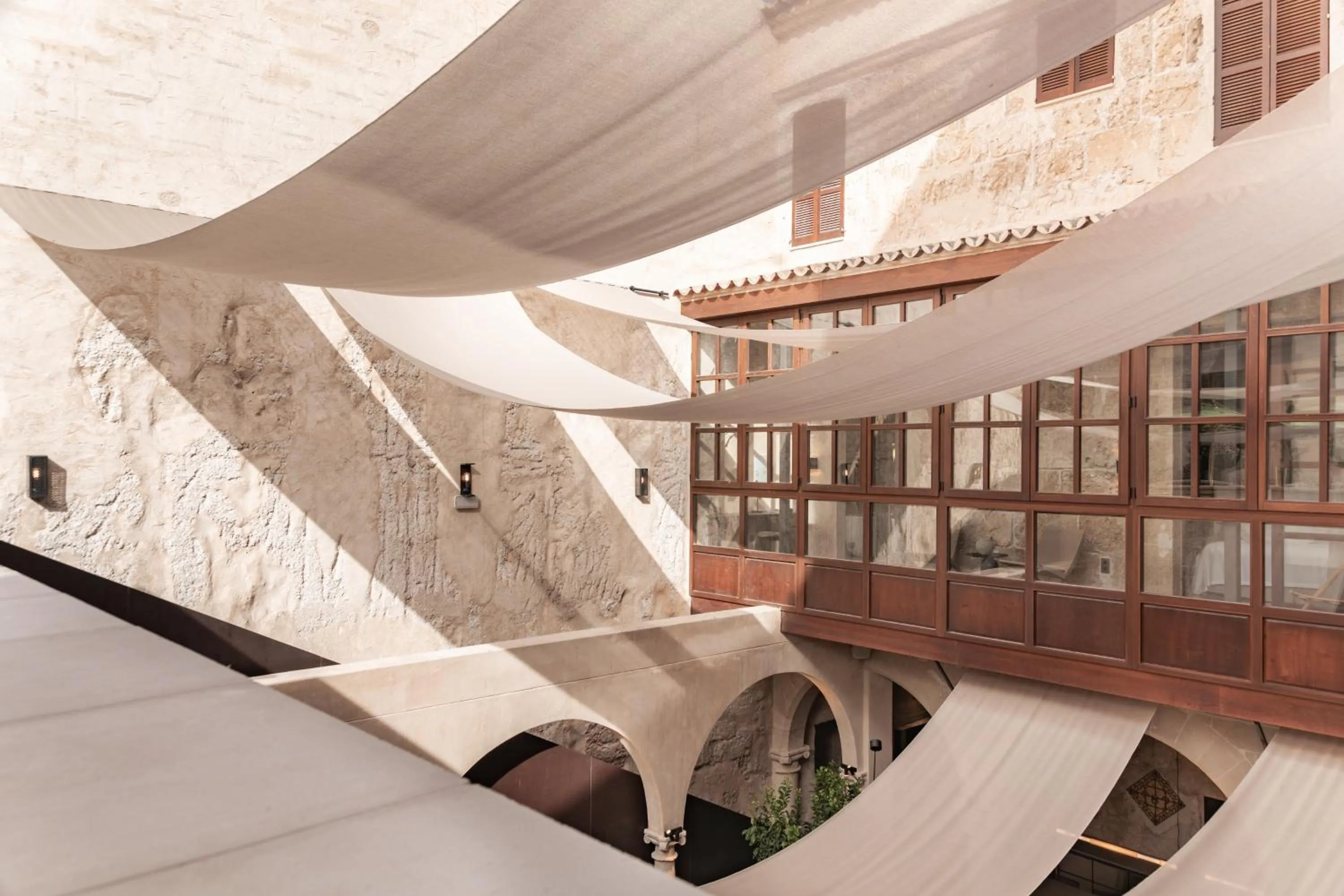 Inner courtyard view in Nobis Hotel Palma, a Member of Design Hotels
