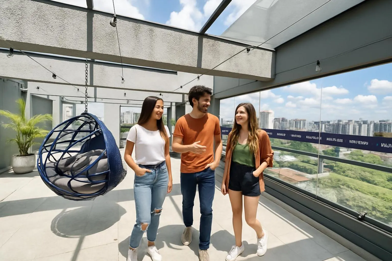 Balcony/Terrace in Audaar Tech Suítes - Aeroporto de Congonhas