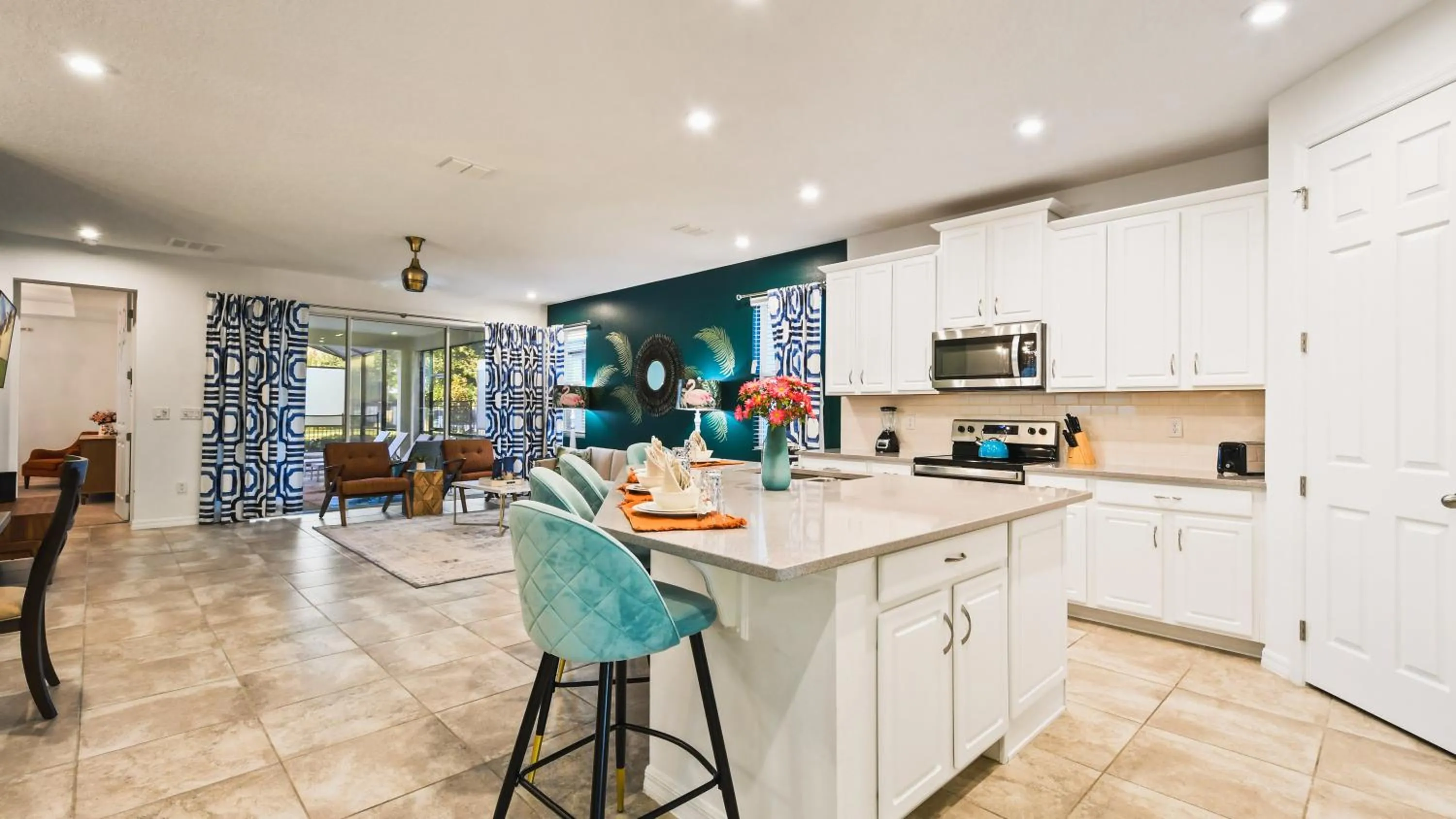 Kitchen or kitchenette in Relaxing Oasis, Pool & Spa, Minutes from Disney