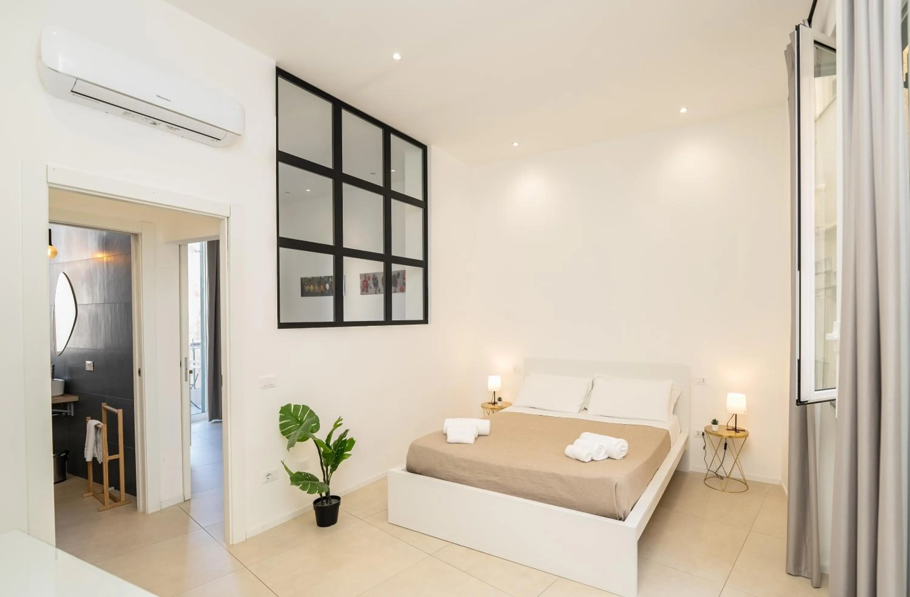 Bed in Valguarnera Studio Apartments