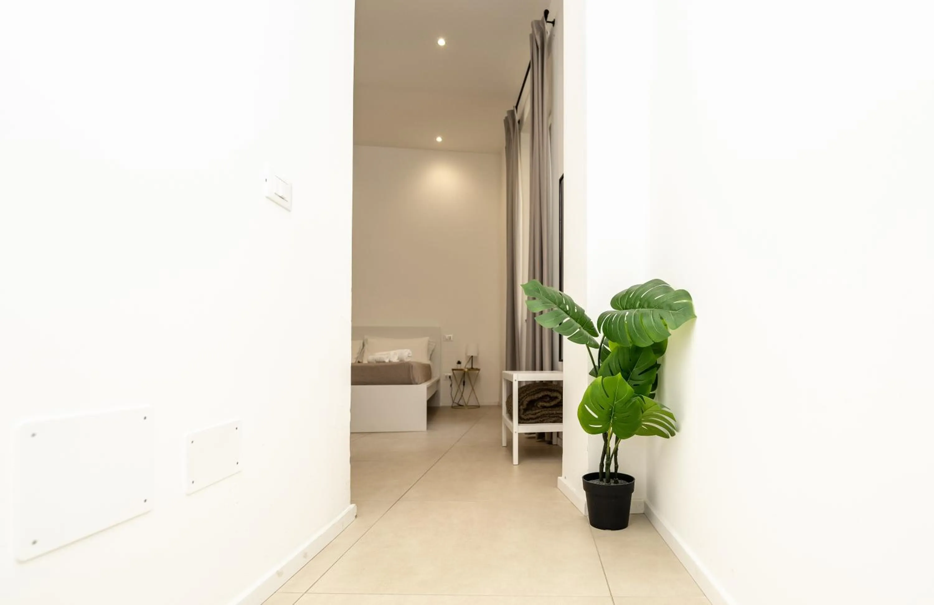 Bed in Valguarnera Studio Apartments