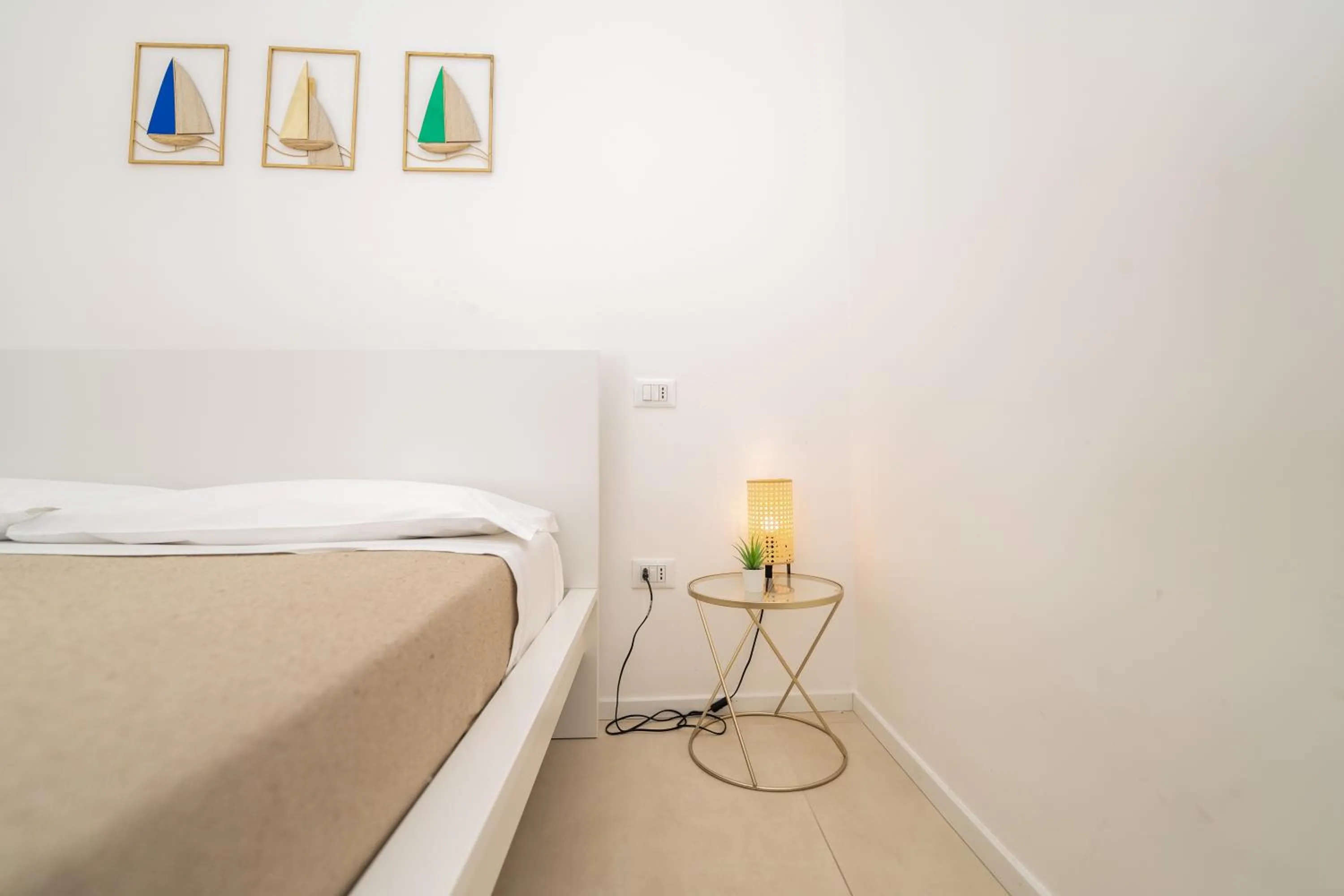 Bed in Valguarnera Studio Apartments