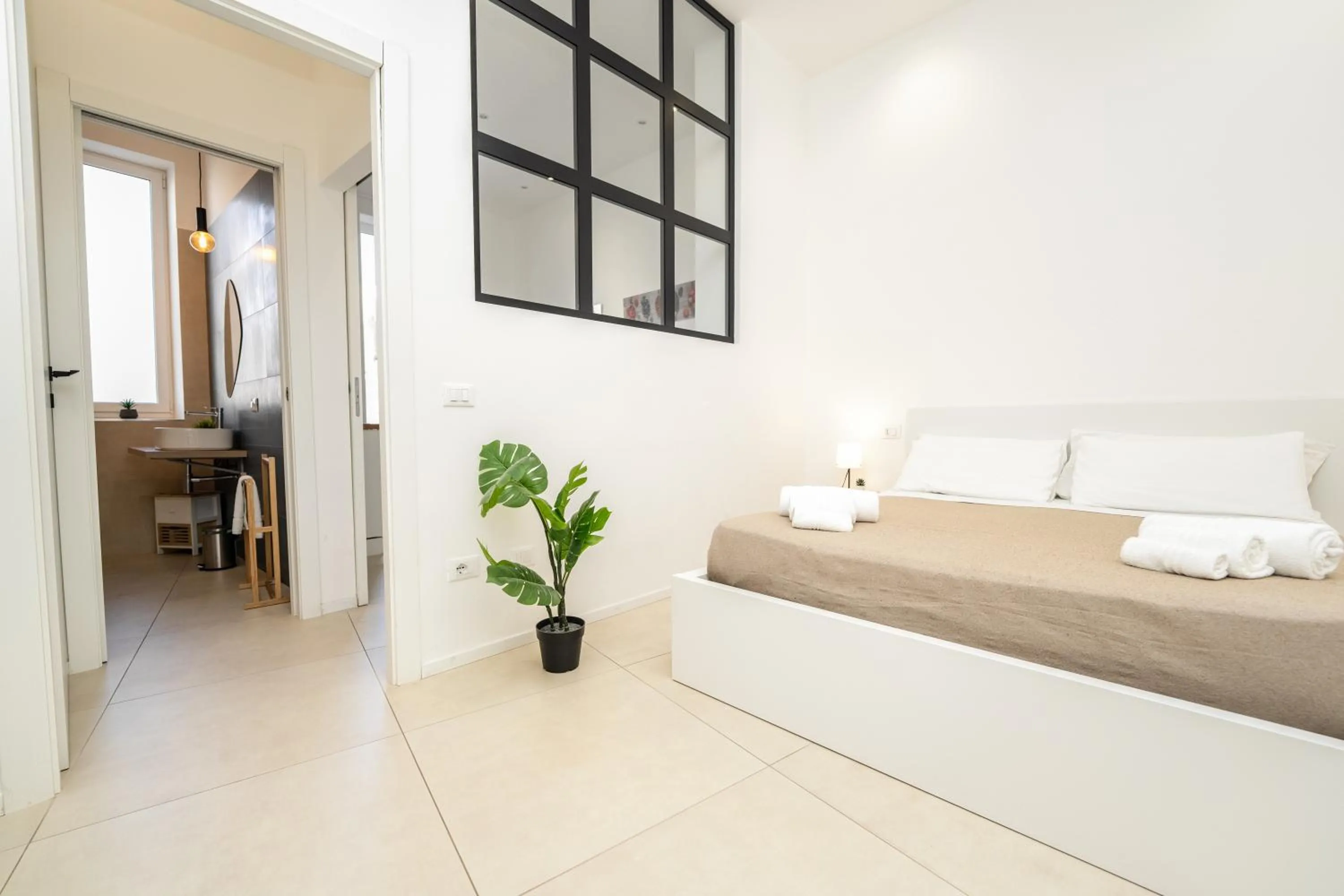 Bed in Valguarnera Studio Apartments