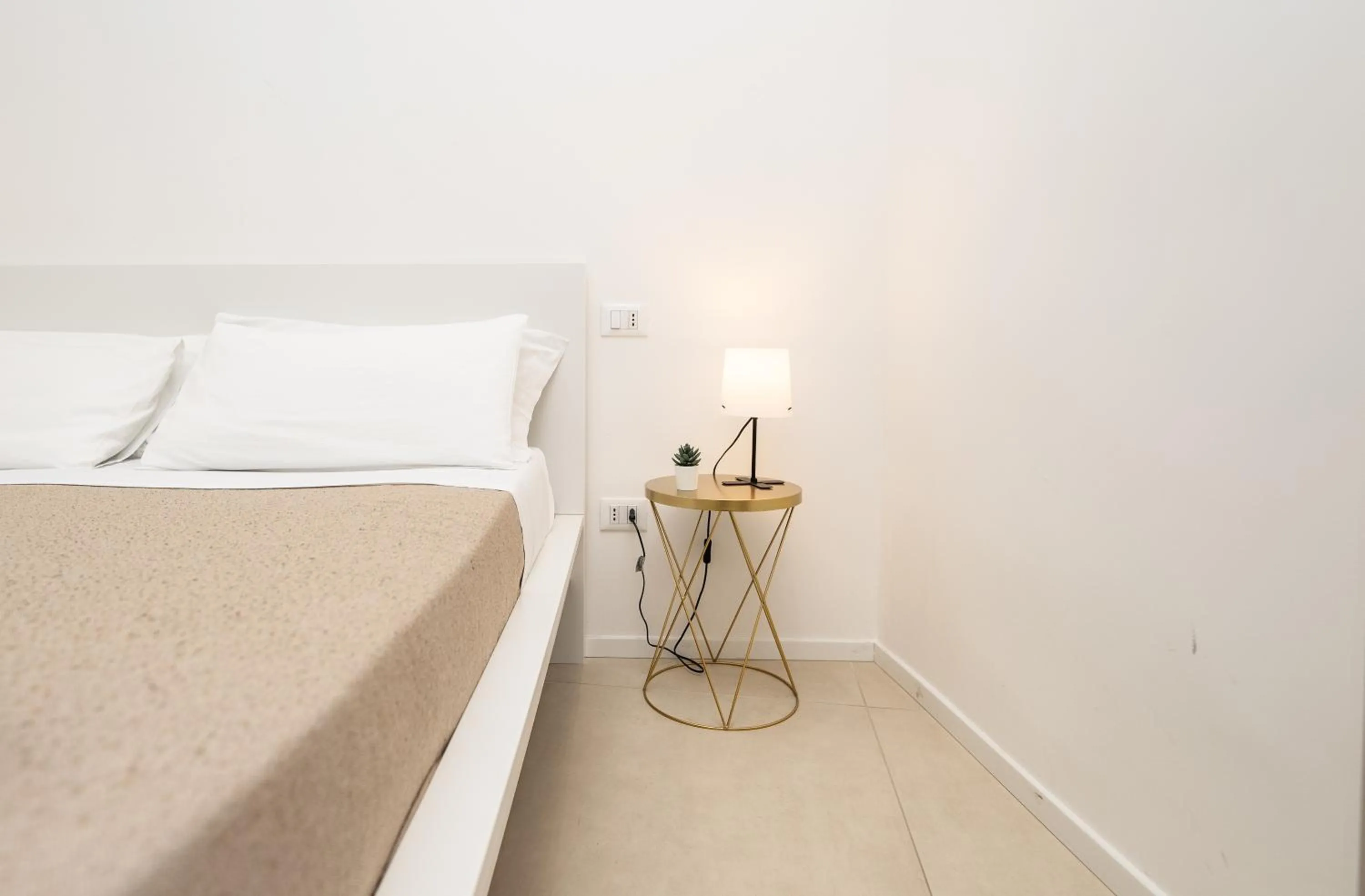 Bed in Valguarnera Studio Apartments