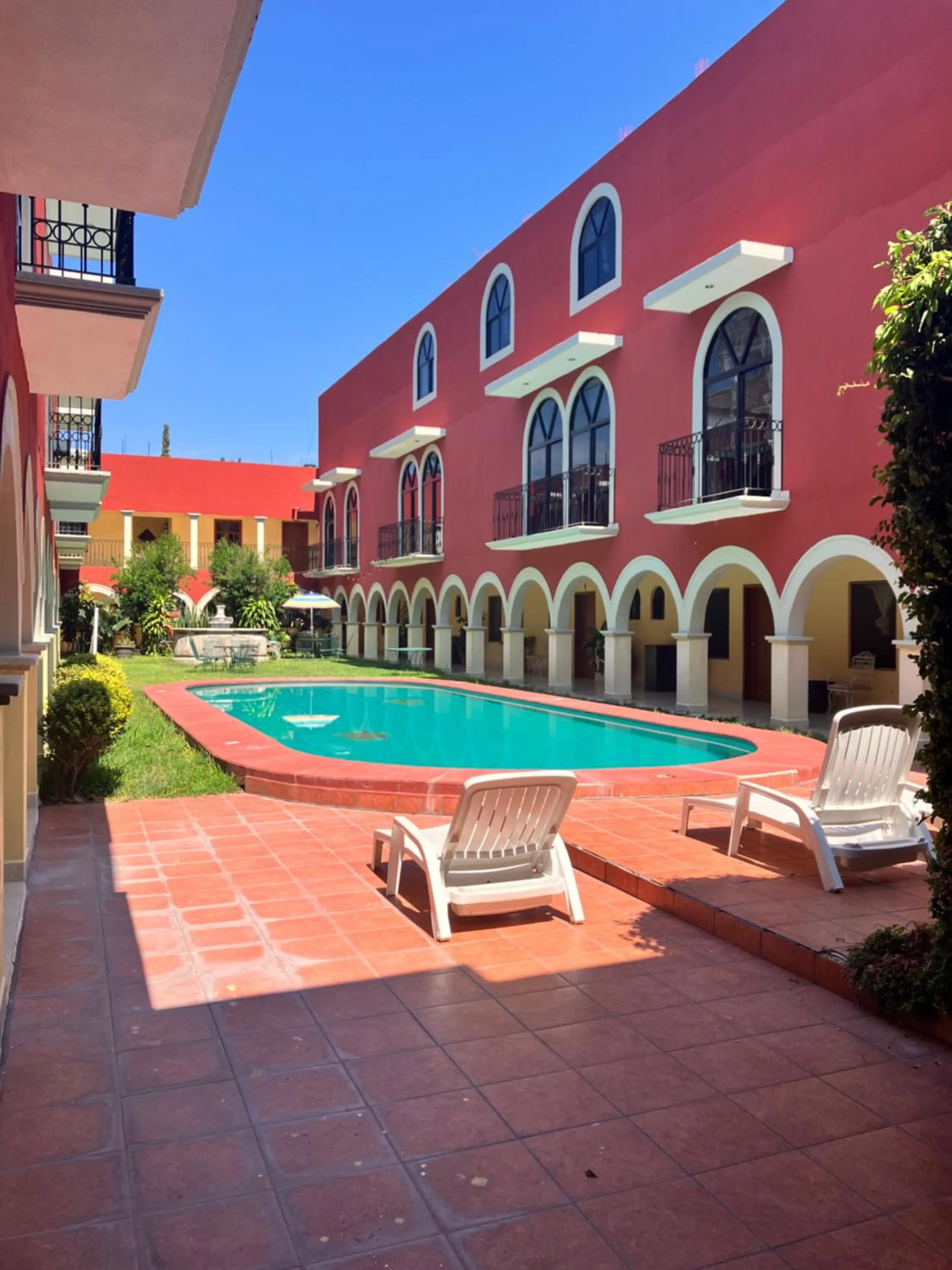 Pool view in HOTEL TIBERIADES