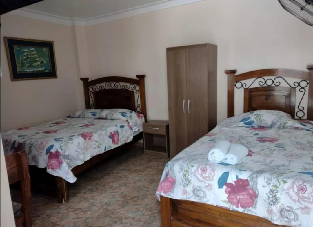 Bed in Hotel San Isidro