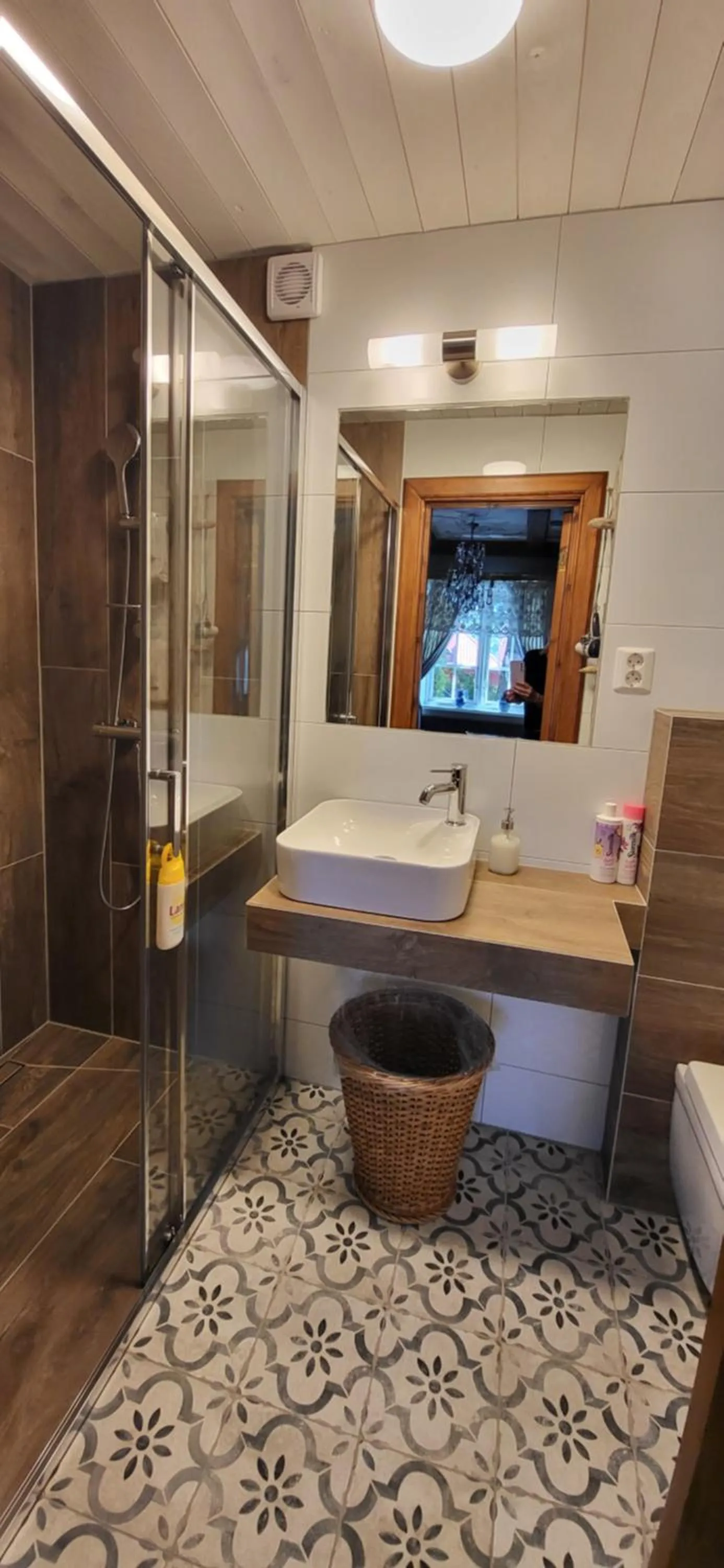 Bathroom in Lysko Gjestegård