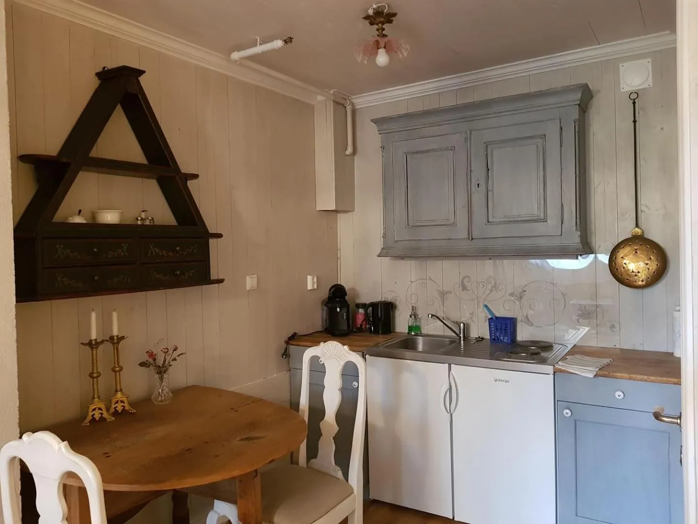 Kitchen or kitchenette in Lysko Gjestegård