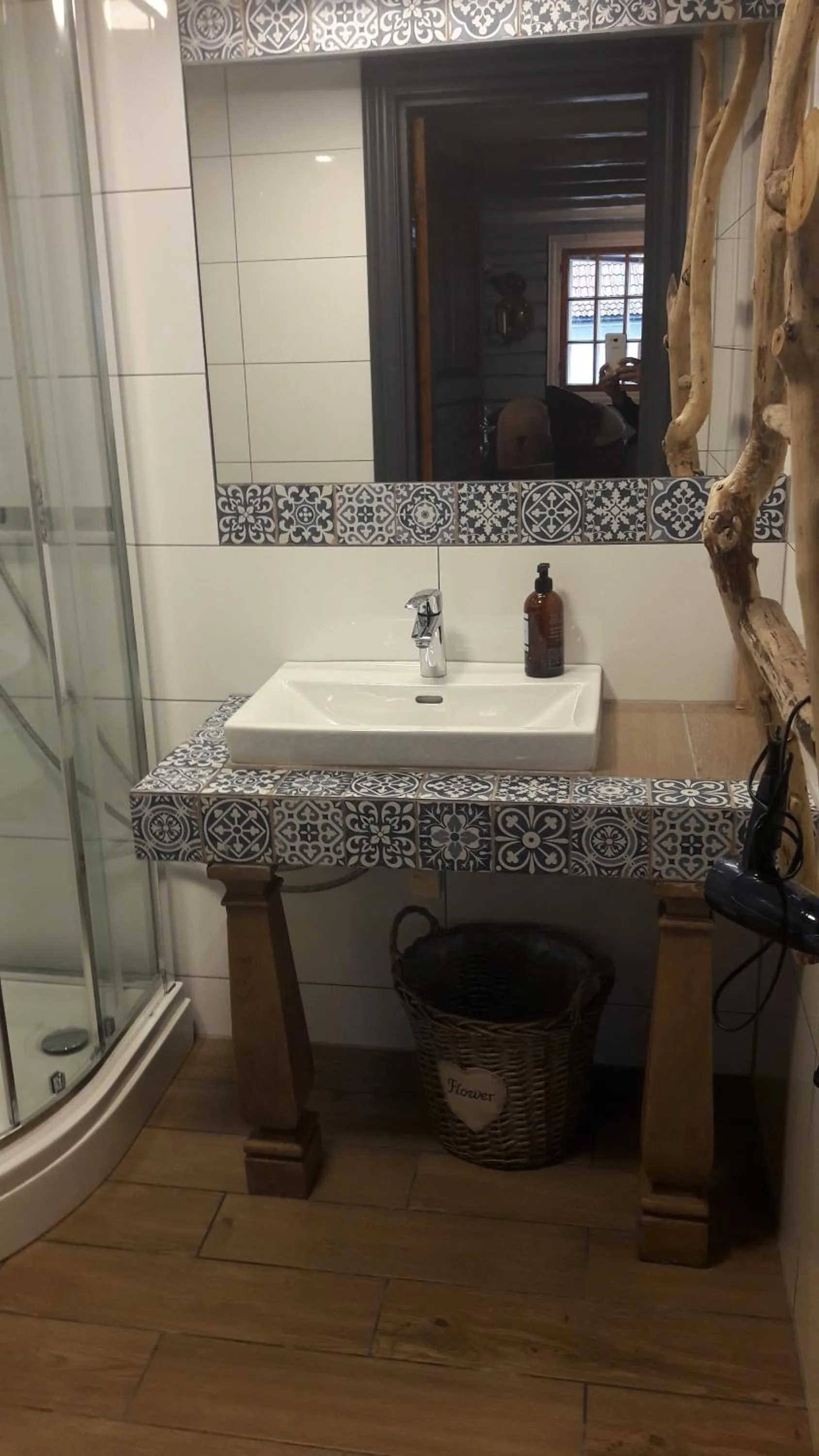 Bathroom in Lysko Gjestegård