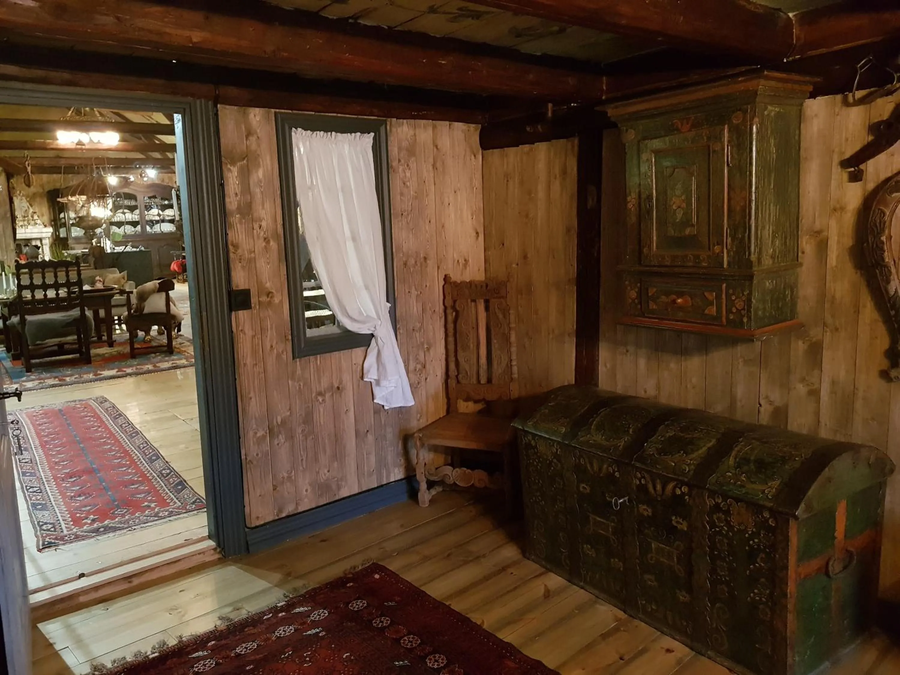 Living room in Lysko Gjestegård
