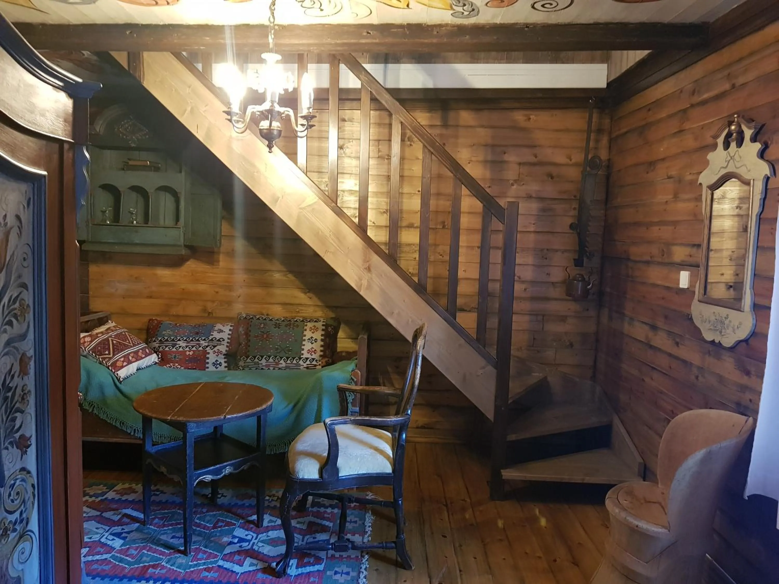 Living room in Lysko Gjestegård