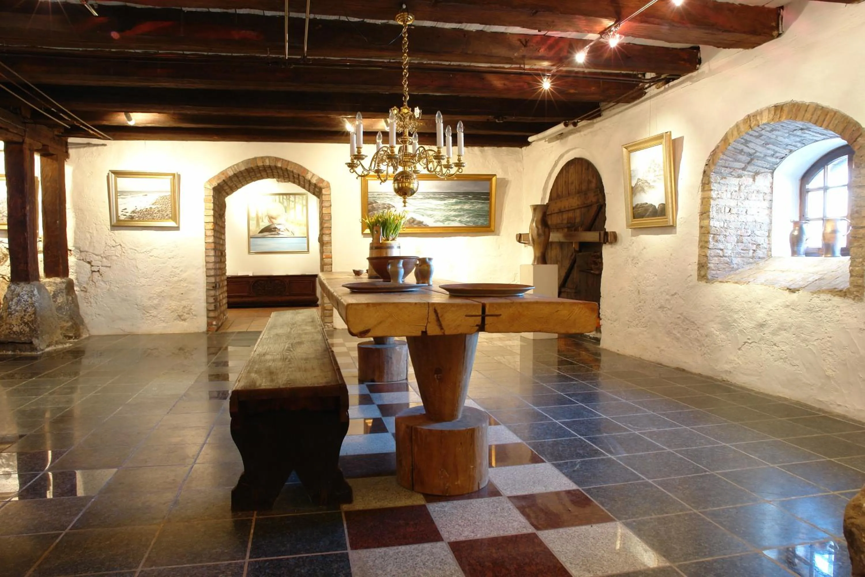 Lounge or bar in Lysko Gjestegård