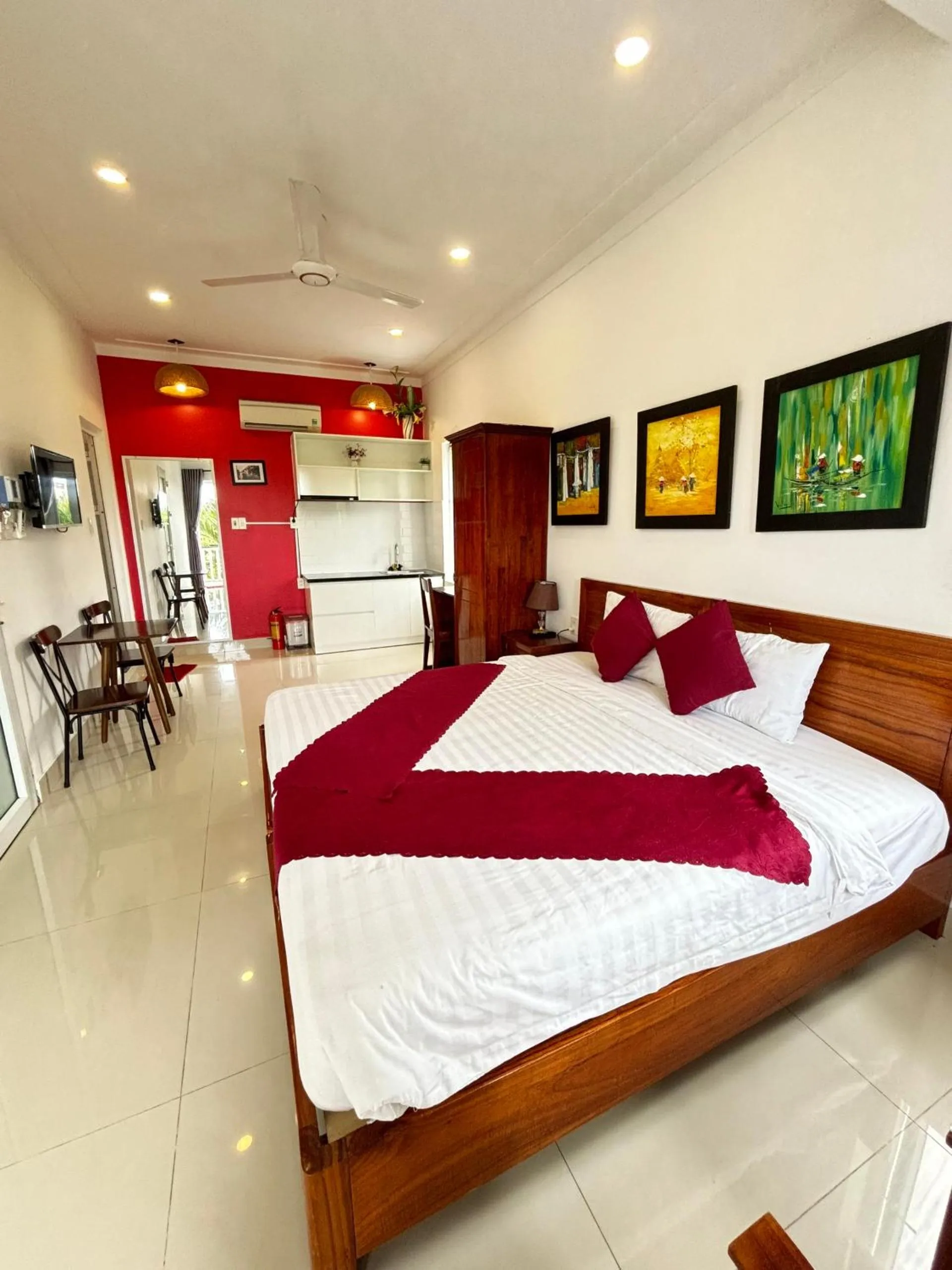 Bed in Red House Homestay - Villa