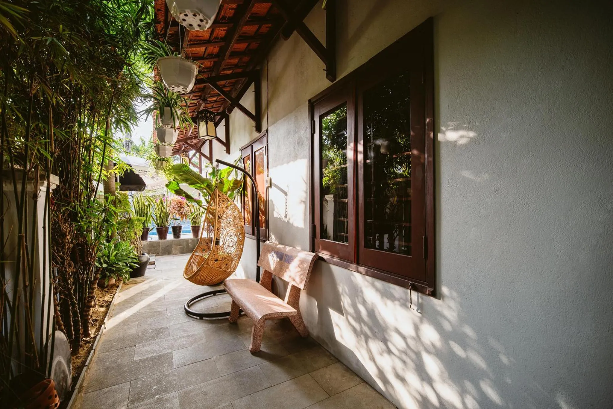 Patio in Tue Tam Garden Villa