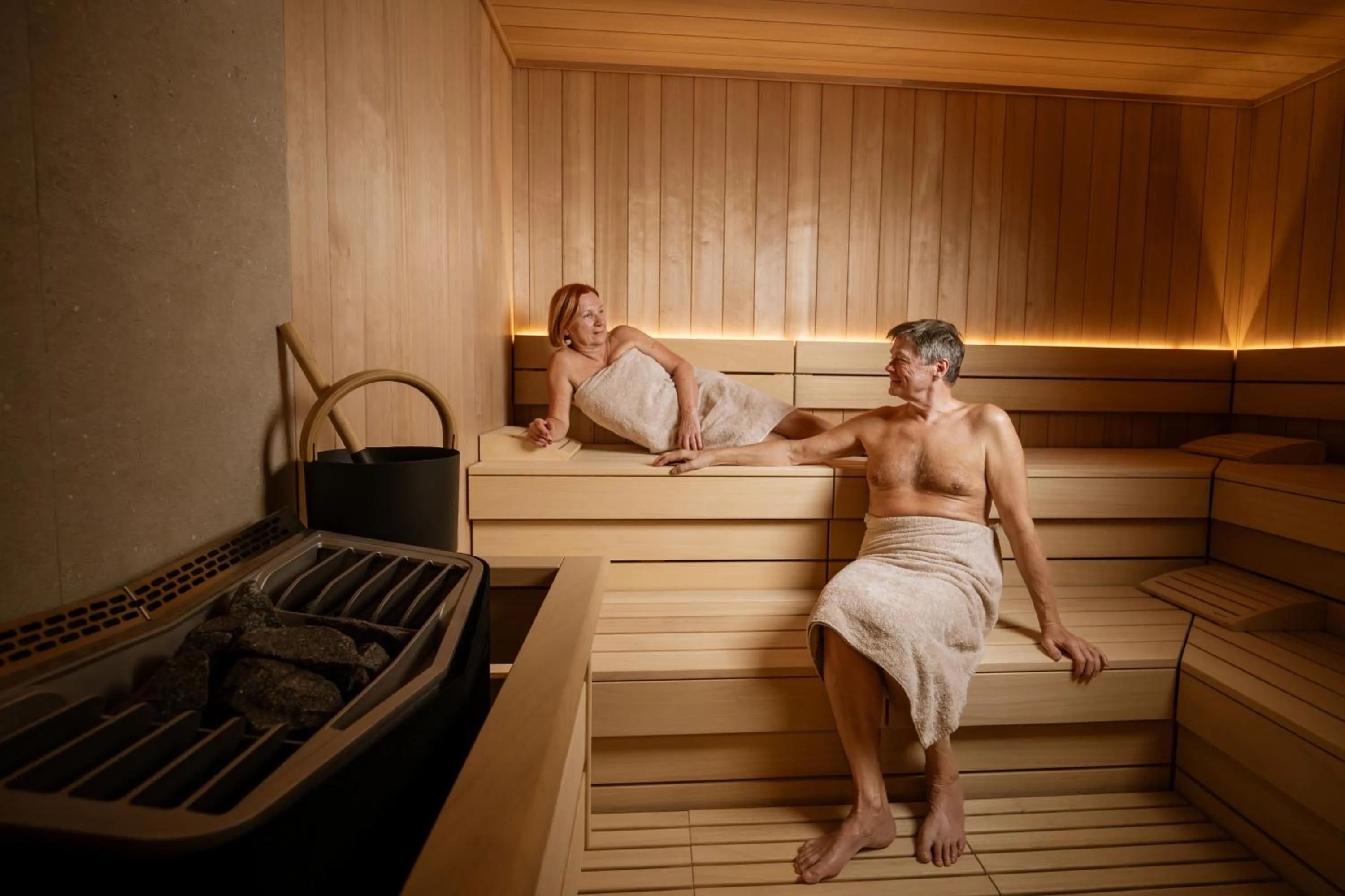Sauna in Hotel Delfin
