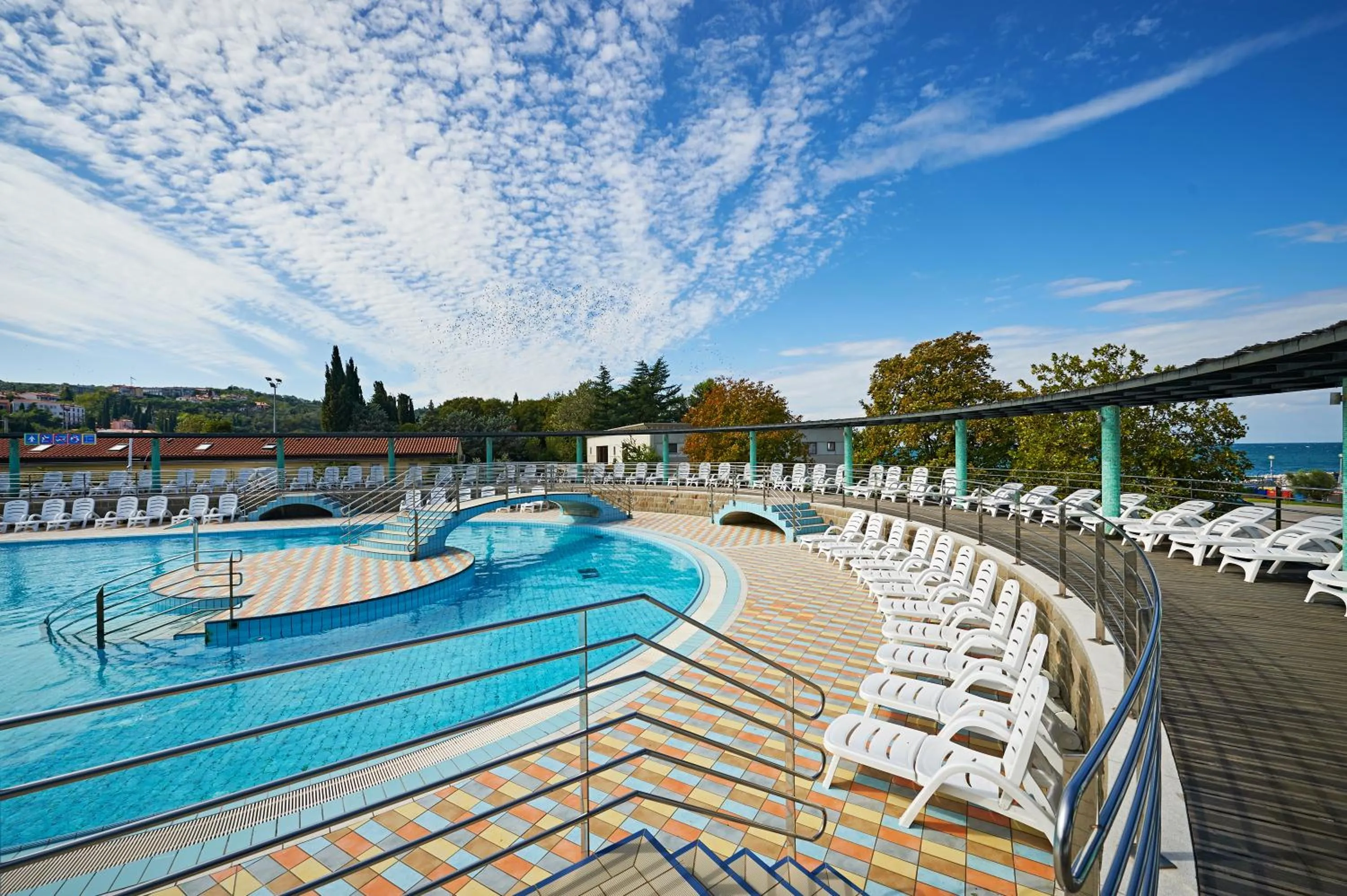 Swimming pool in Hotel Delfin