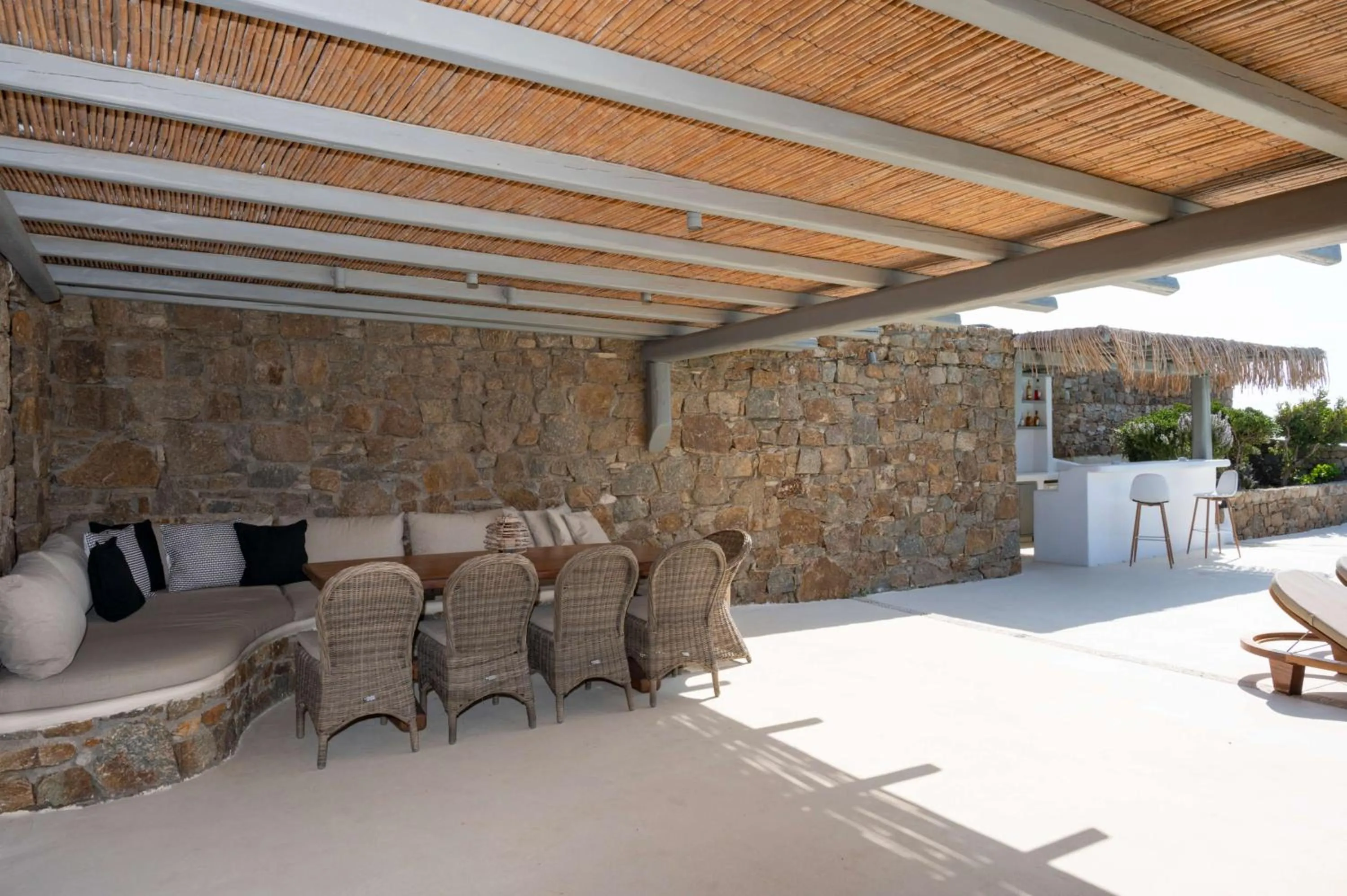 Patio in Thalasses Villas