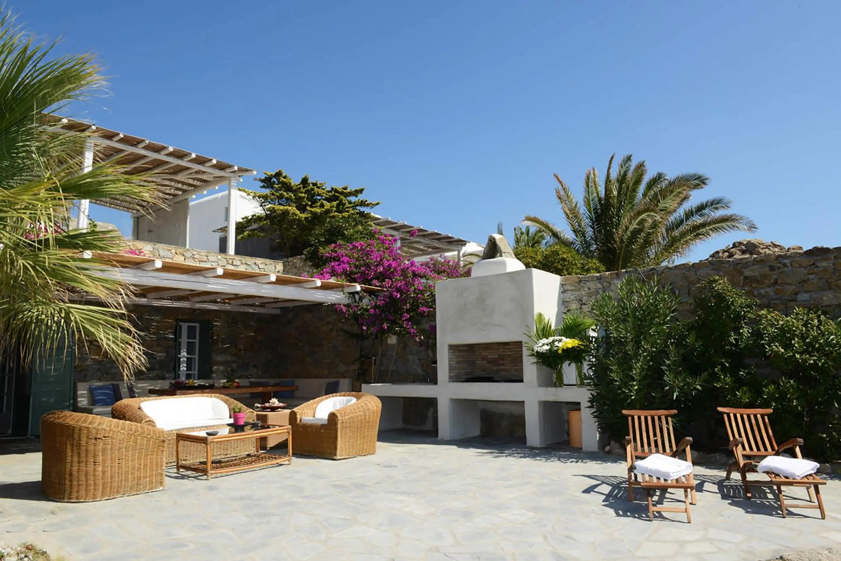 Patio in Thalasses Villas