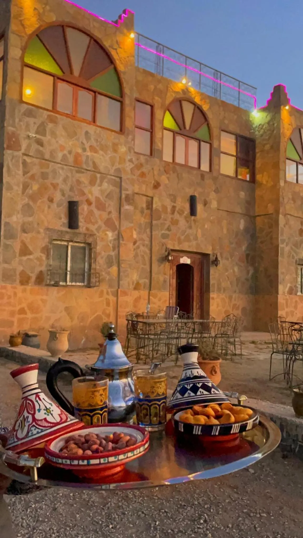 Property building in Auberge restaurant Afoud