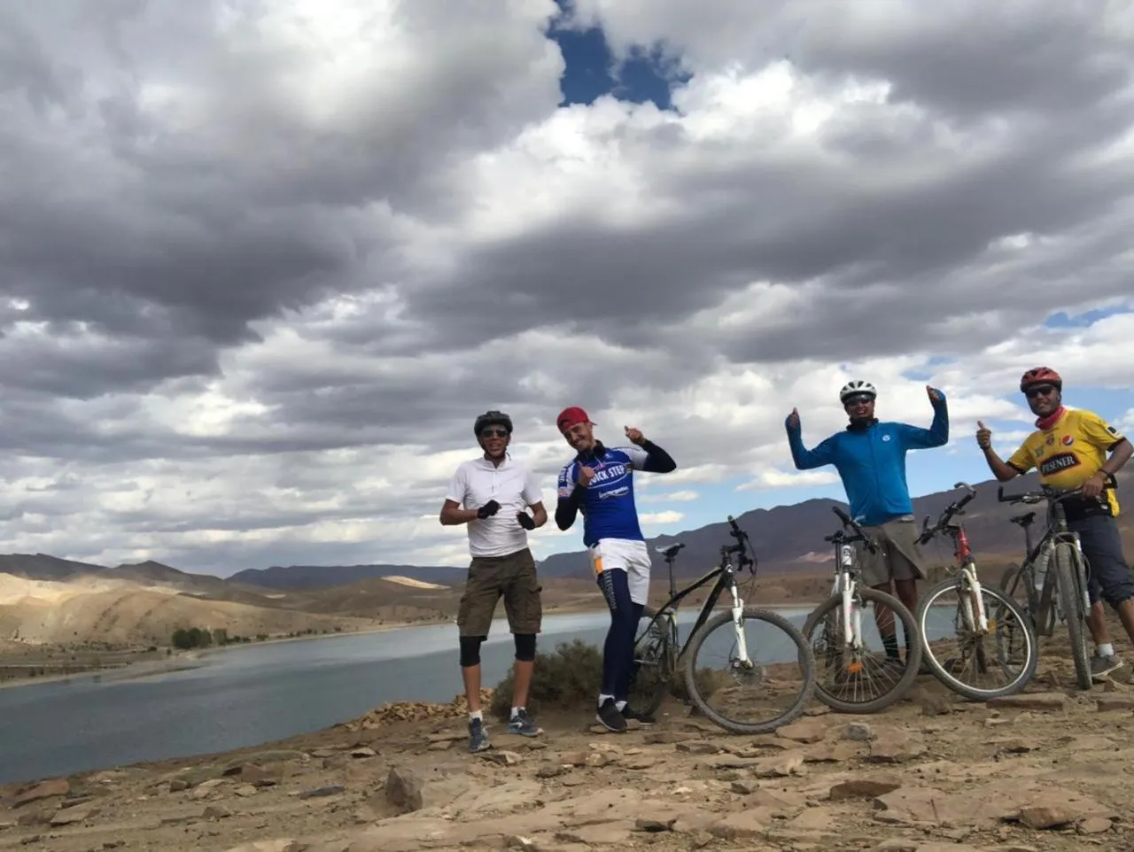 Cycling in Auberge restaurant Afoud