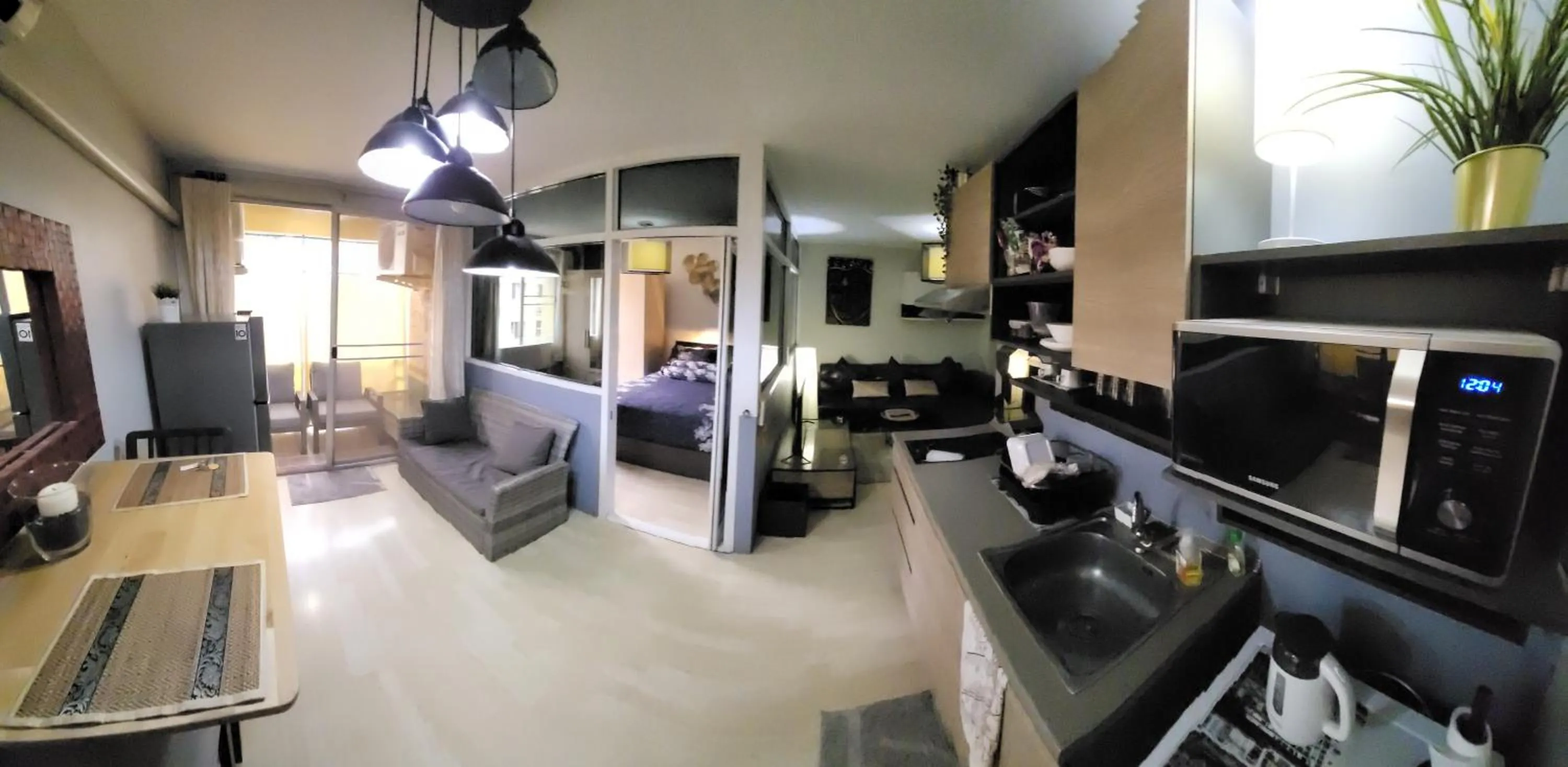 Bed in The Parkland Condominium